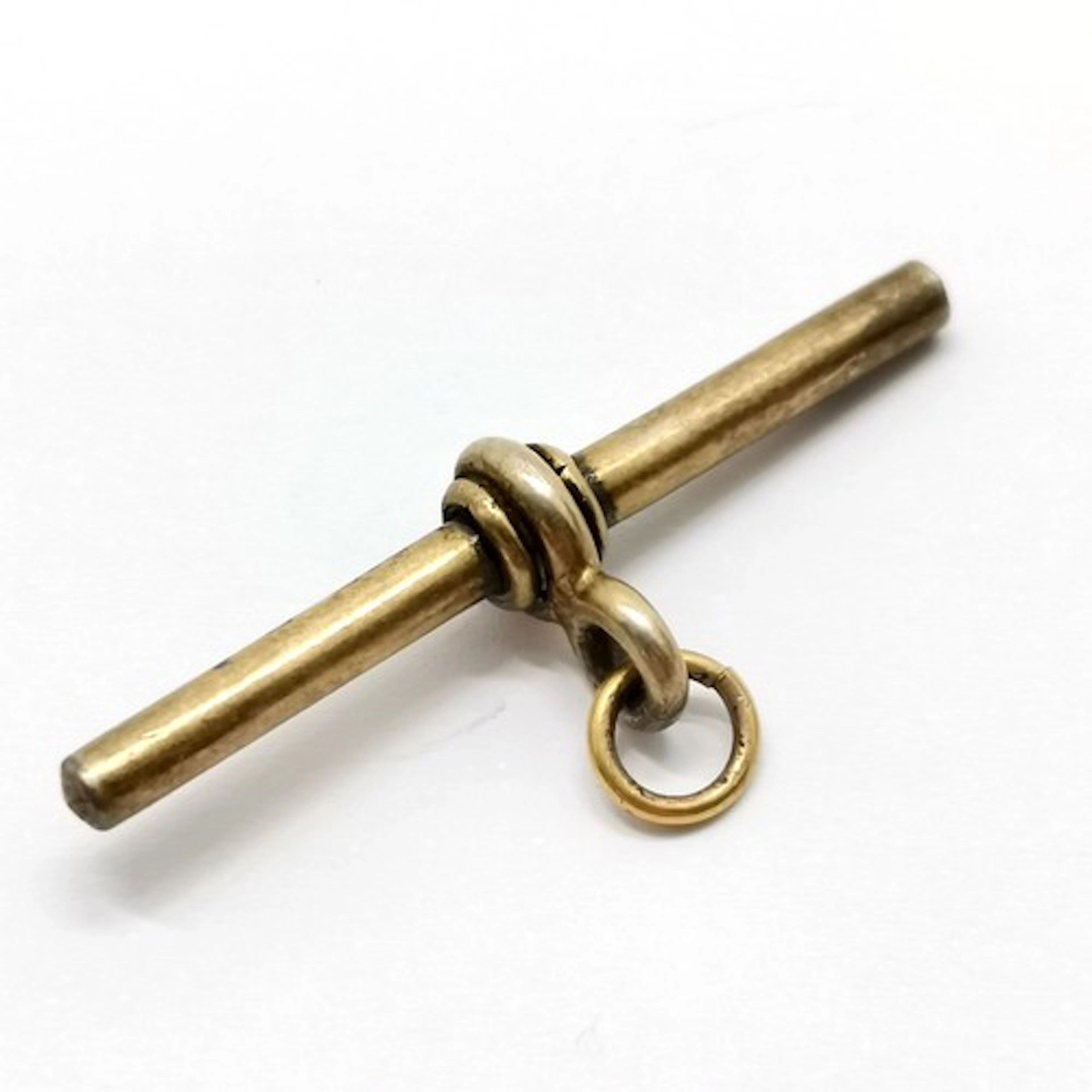 Antique silver hallmarked t-bar pendant - 3.8cm & 3.7g