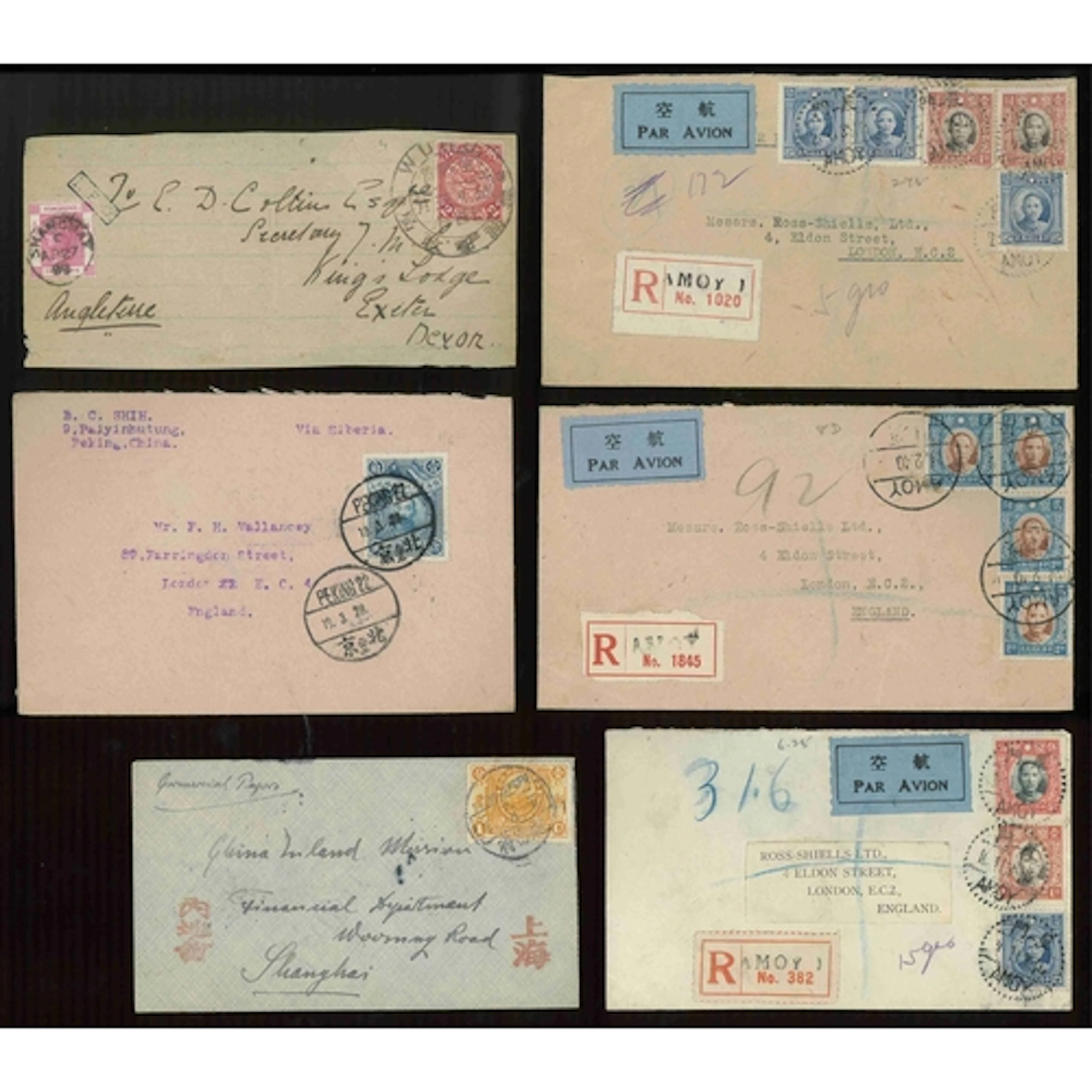 World postal history coln in 2 vols and loose, with interest...