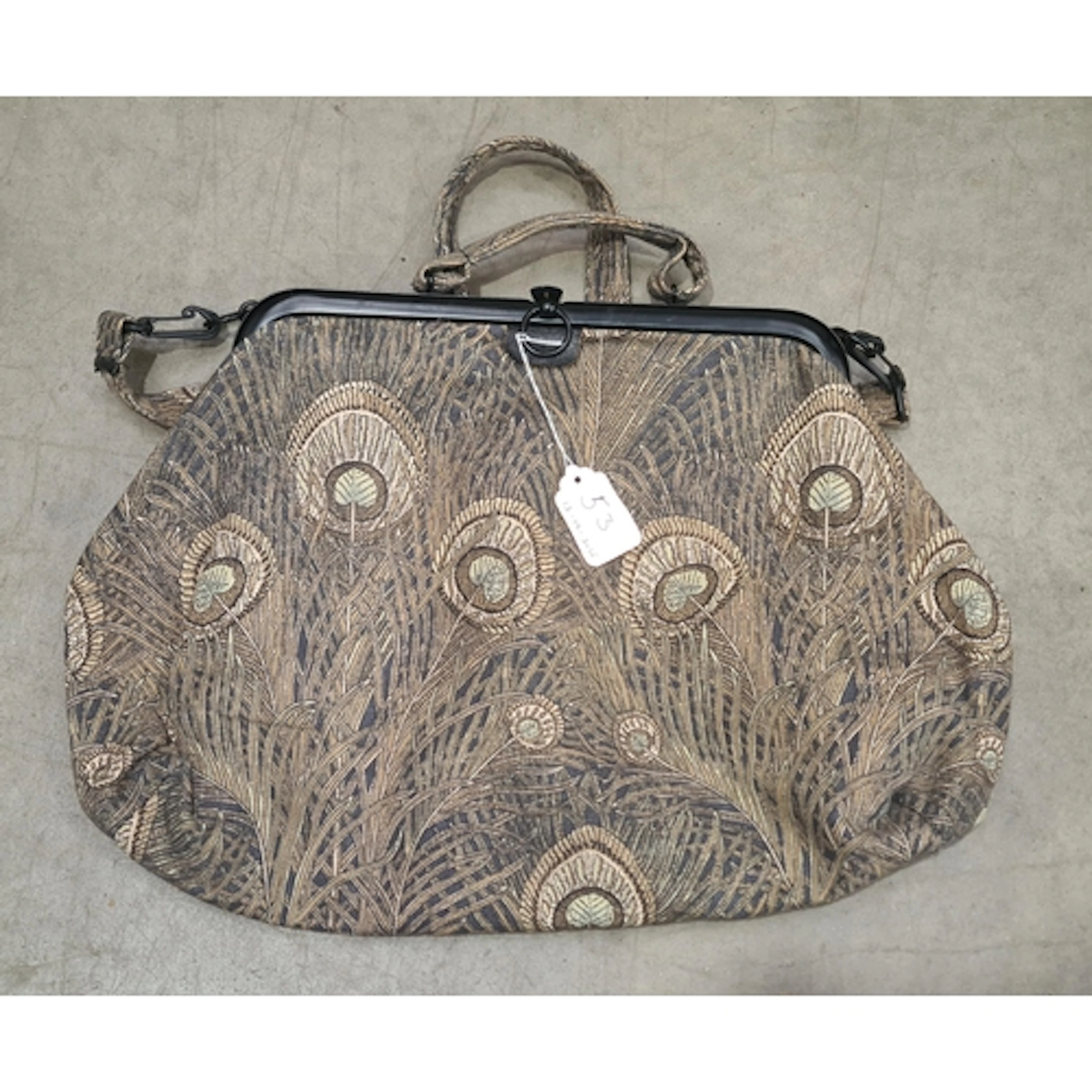 A Liberty Bag with peacock feather design (R5)