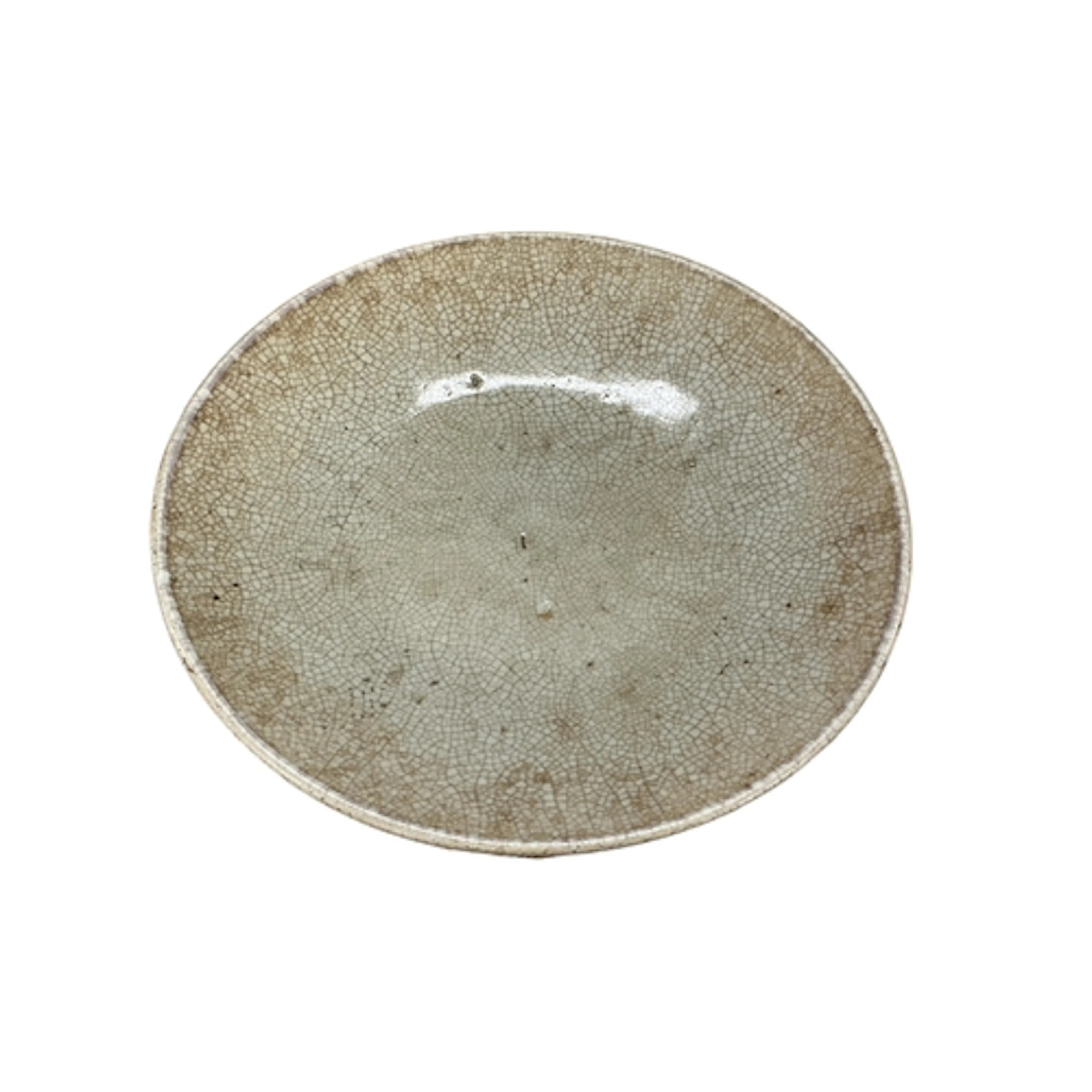A Chinese Ge type crackle glazed dish, Qianlong, with certif...