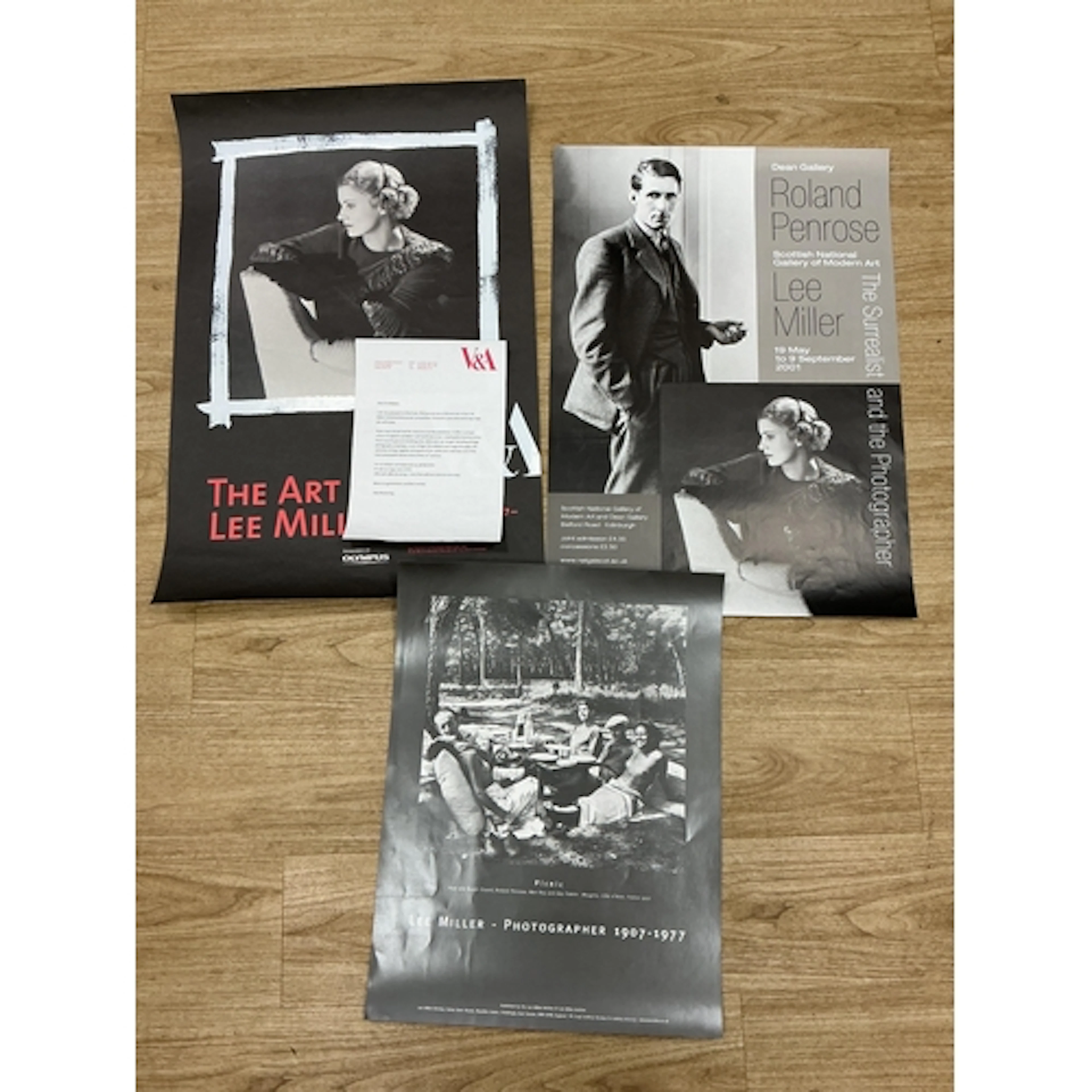 Lee Miller interest; three exhibition posters including a Vi...