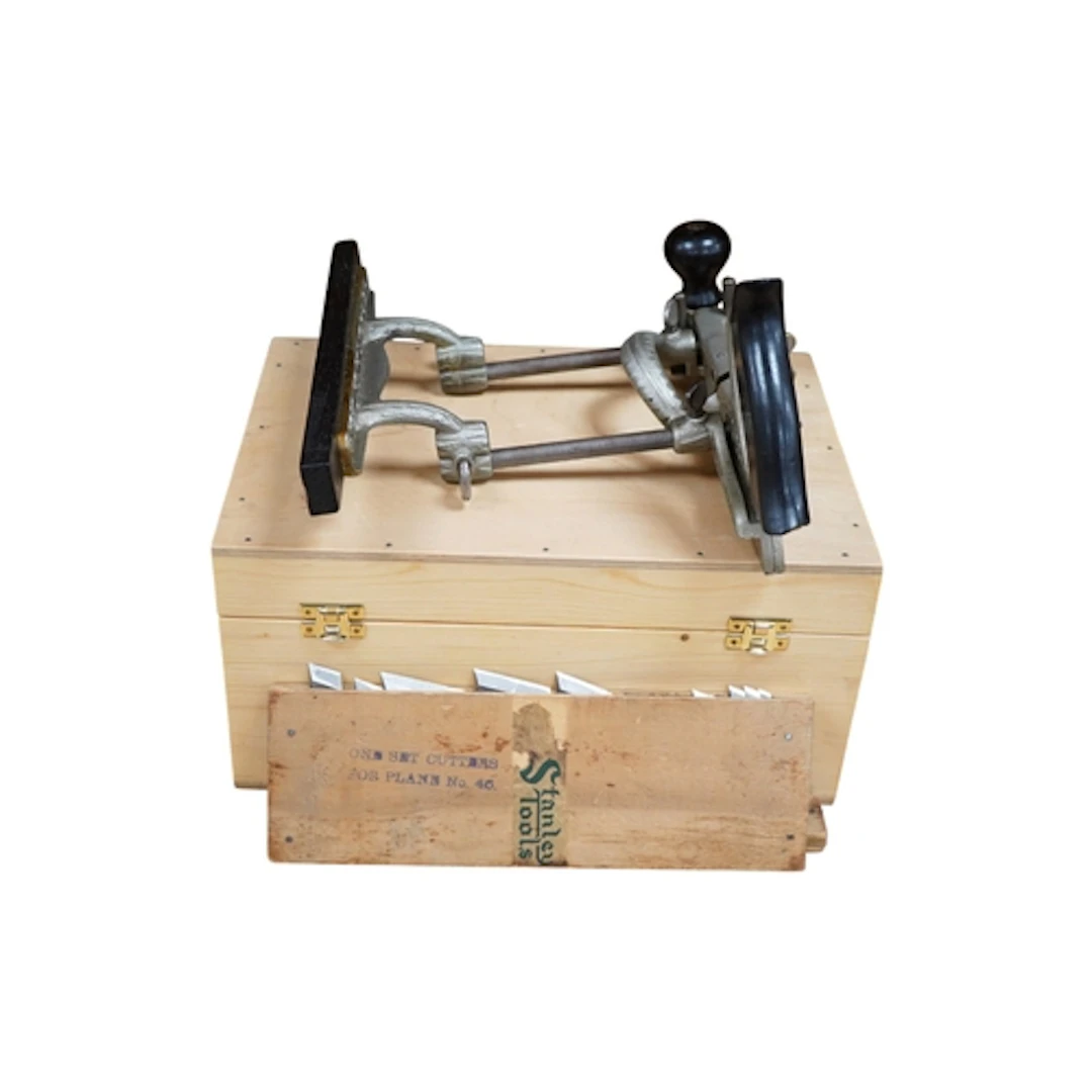 A Stanley No.46 Skew Cutter Combination Plane, with separate...
