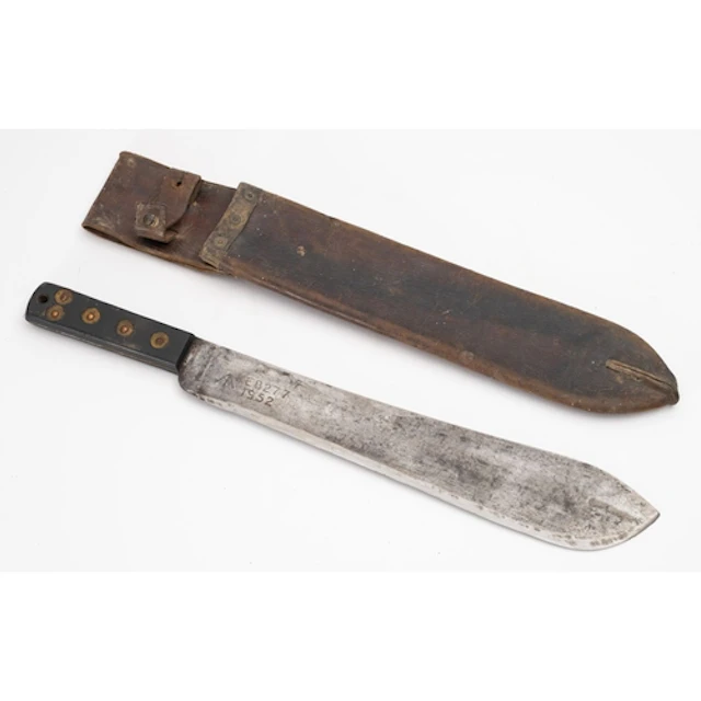 A 20th Century British Army Martindale Golok machete. Having...