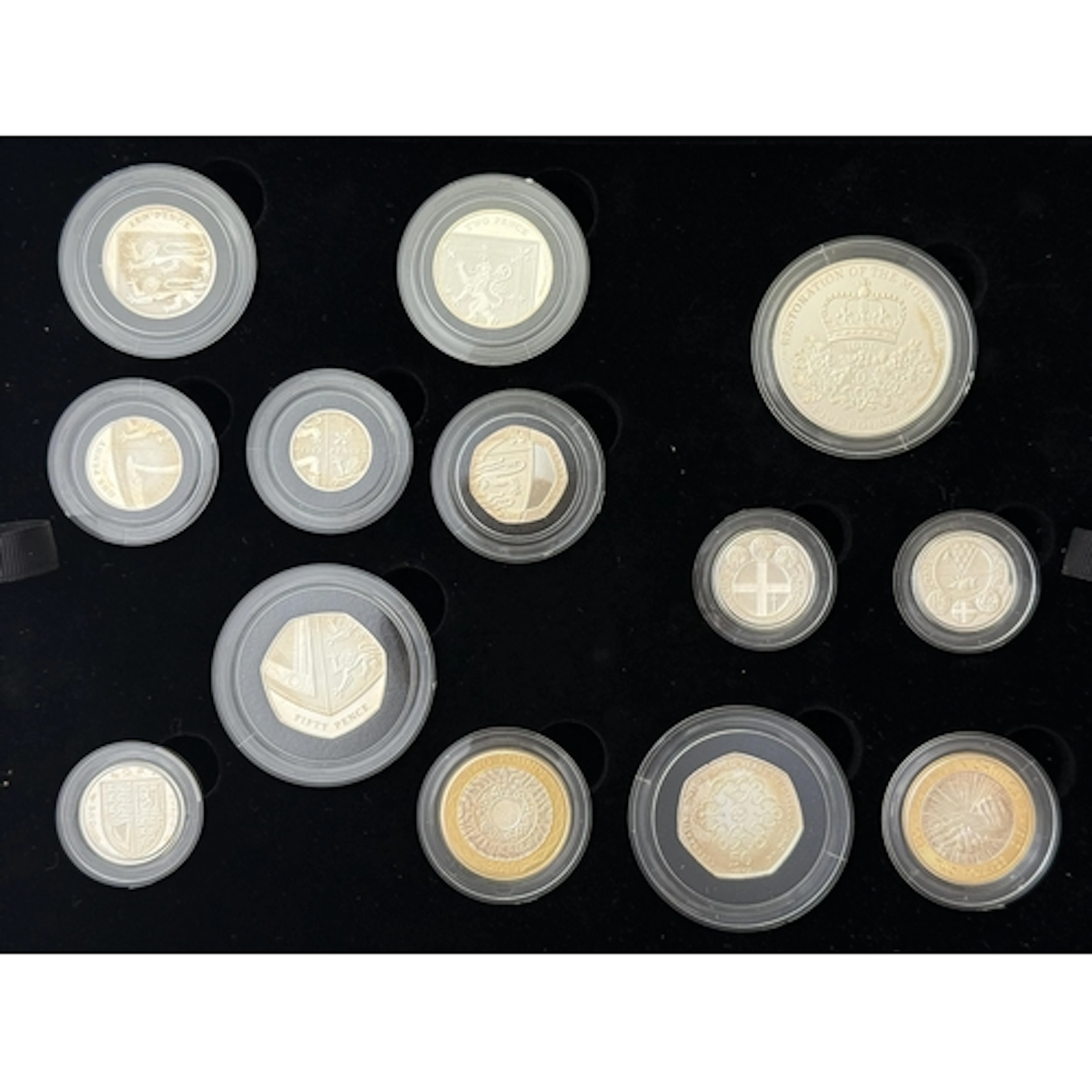 UK 2010 The Royal Mint Silver Proof Coin Year Set, comprisin...