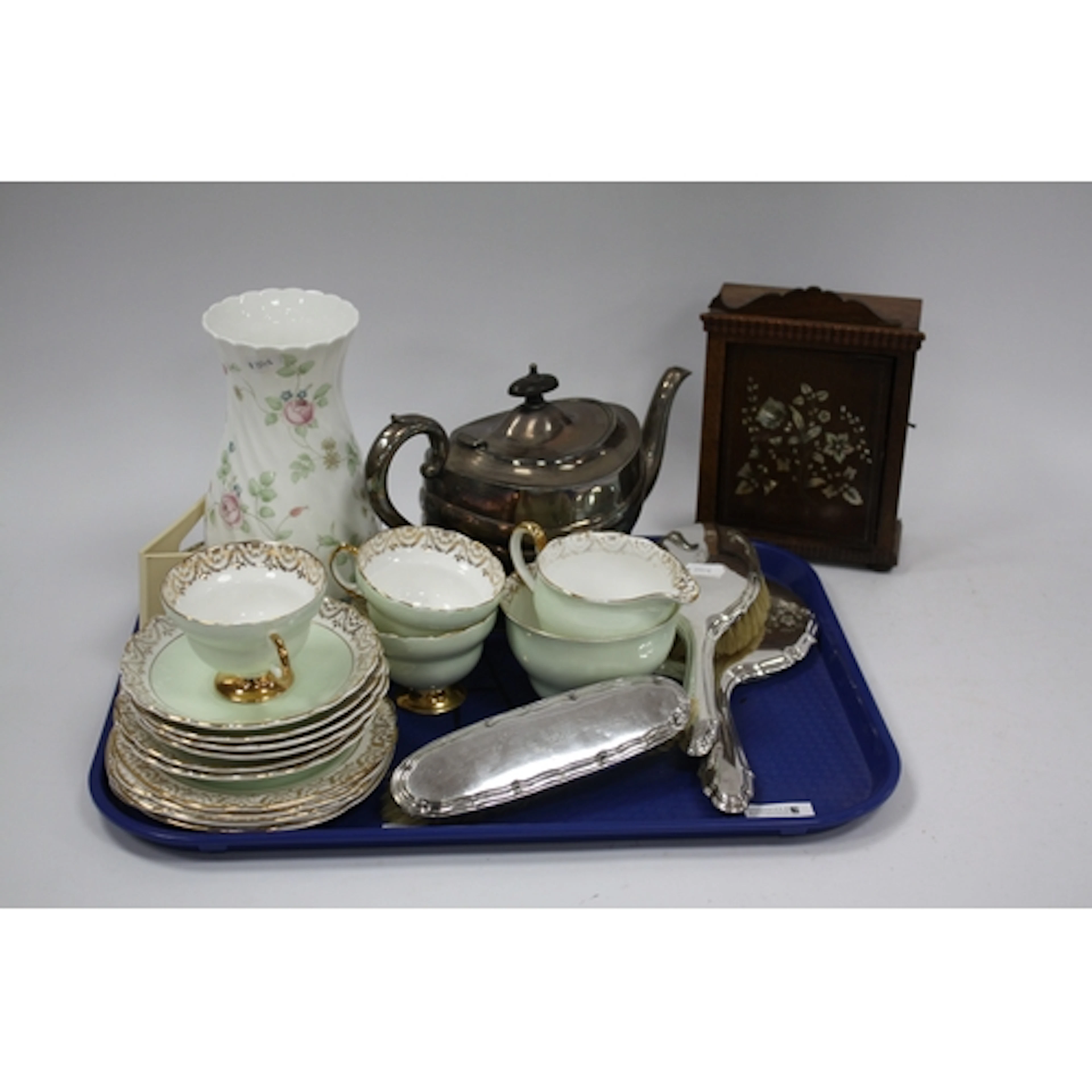 Collectables, including Victorian mother-of-pearl inlaid wal...