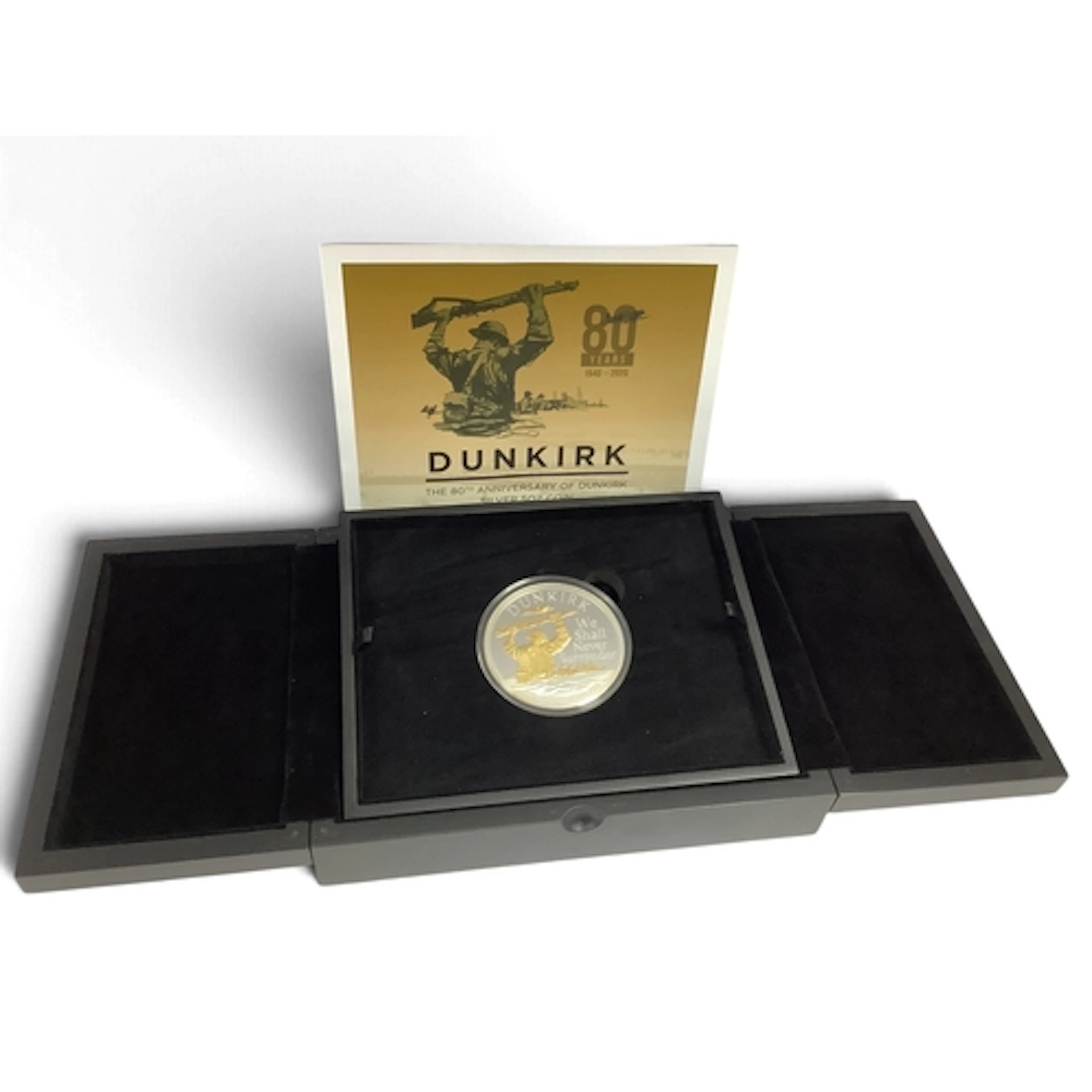 2020 Isle Of Man 80th Anniversary Of Dunkirk Fine Silver Pro...