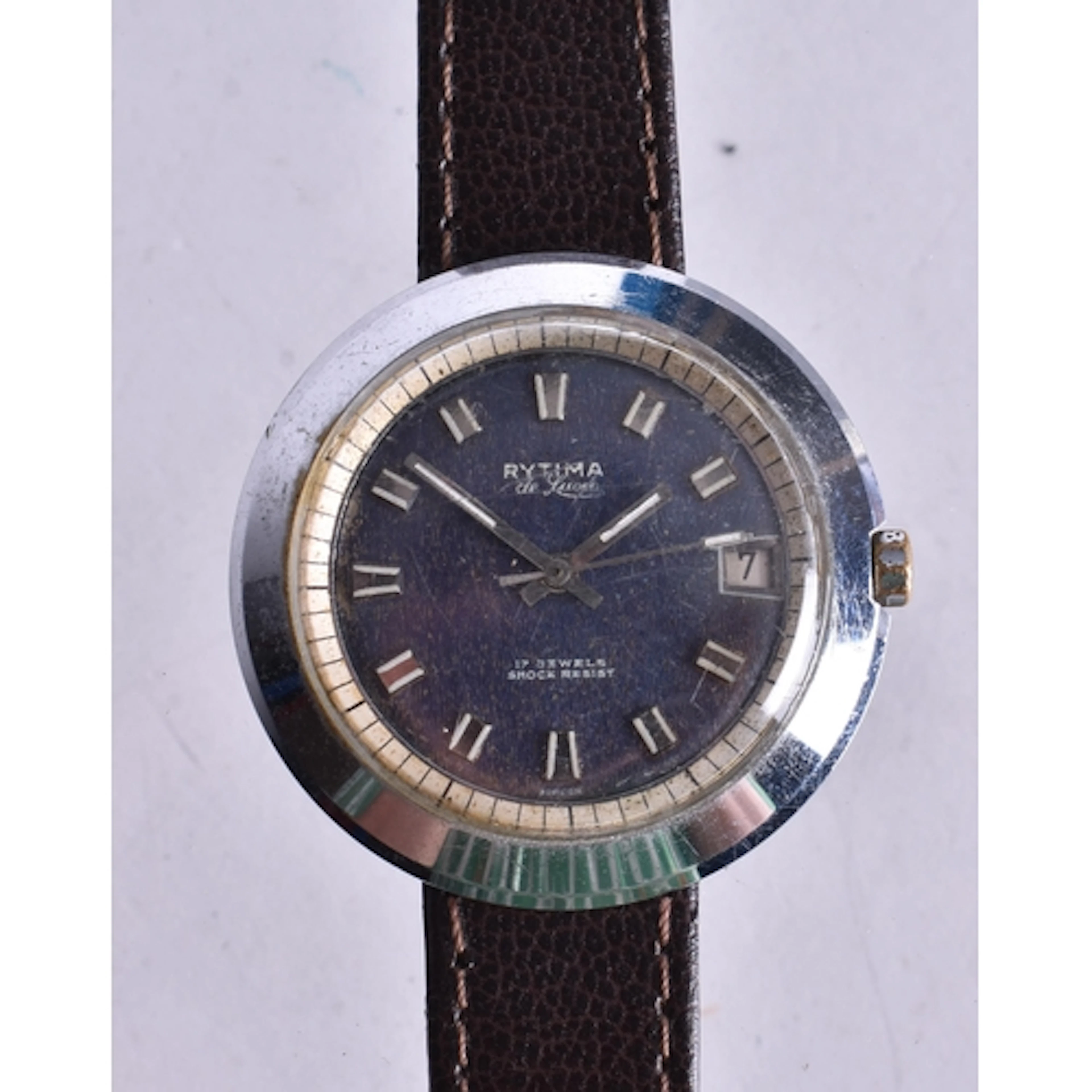 Rytima De Luxe 17 Jewels Hand Wind Watch Working. 3.25cm wid...