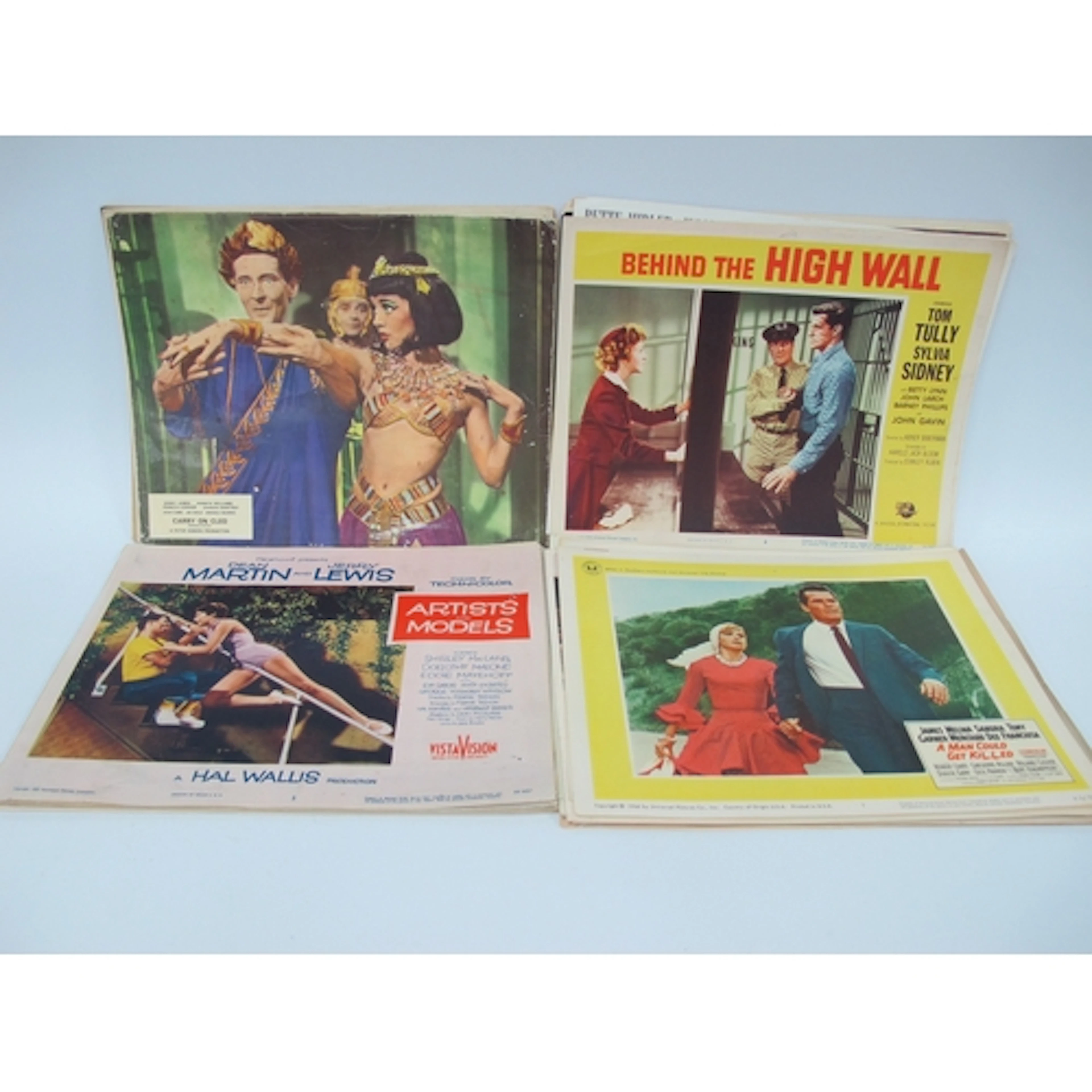 Lobby Cards 1940s, 50s & 60s, including 'Carry on Cleo', Bob...