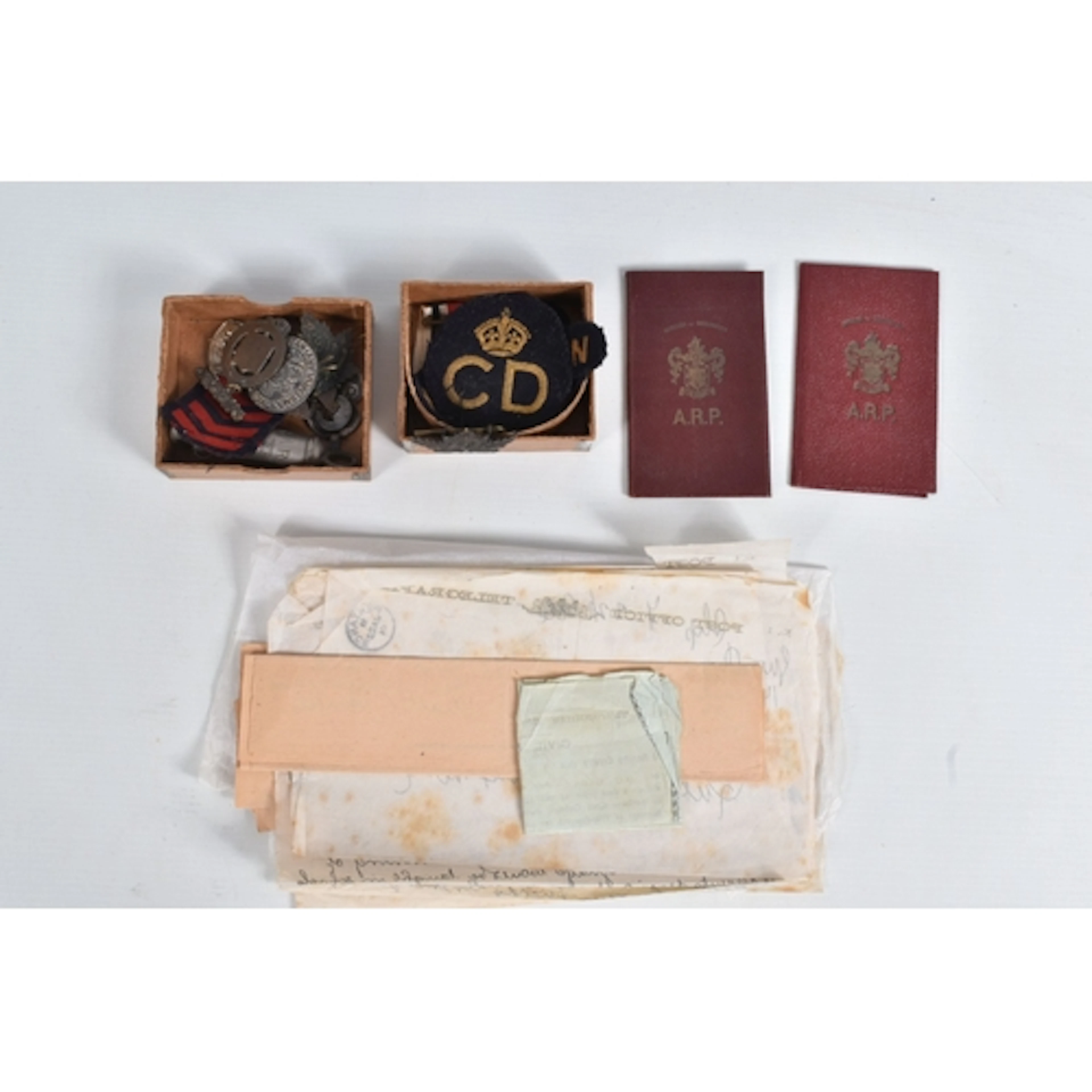 AN INTERESTING ARCHIVE OF BOER WAR TO WWII MILITARIA COVERIN...