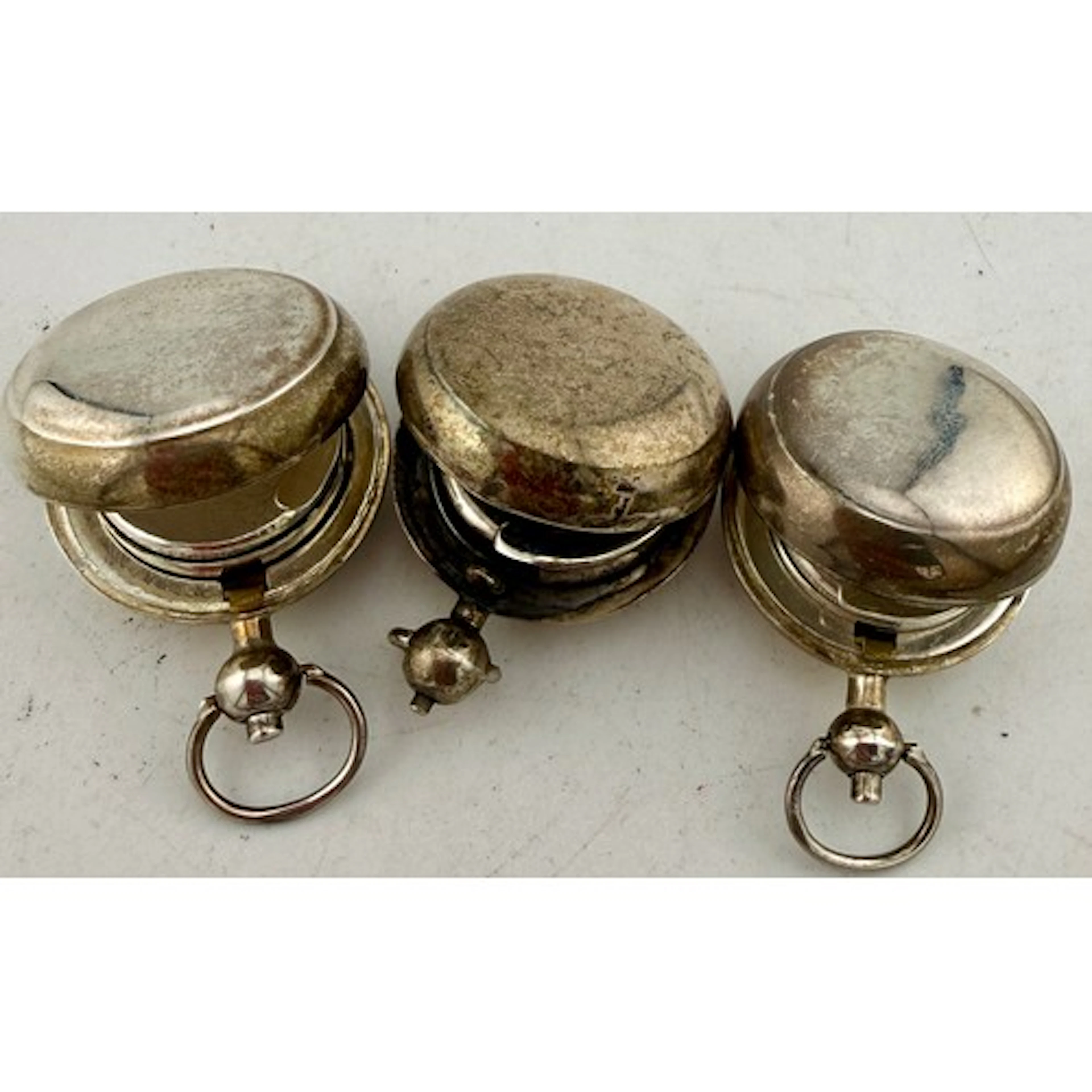 Three sterling silver sovereign cases marked .925. Total wei...