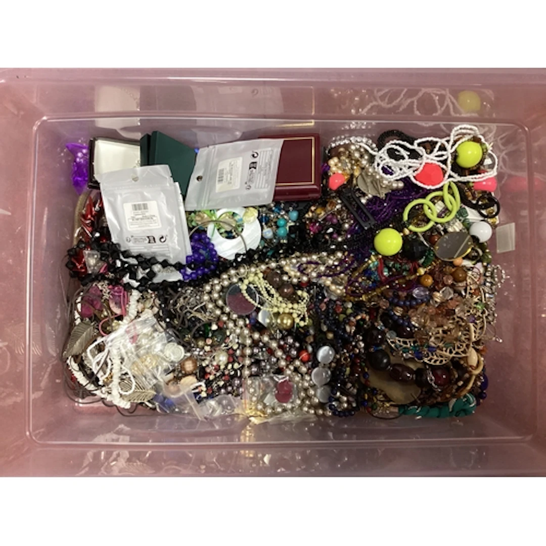 A Large Mixed Lot of Assorted Costume Jewellery :- One Box