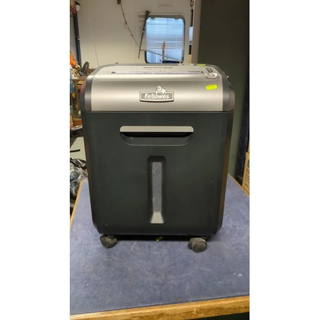 Fellowes MS-450Ci paper shredder with separate paper and dis...