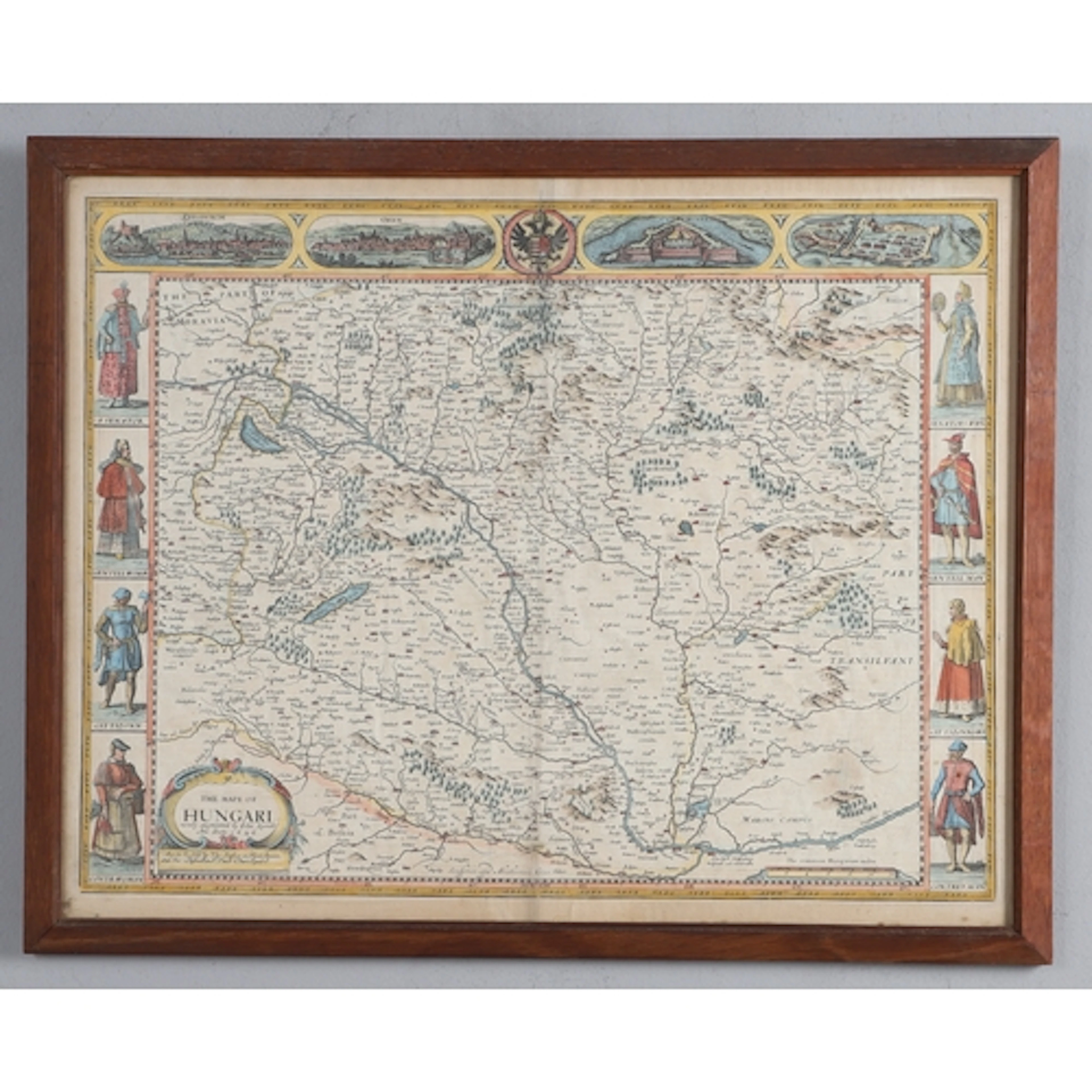 JOHN SPEED. The Mape of Hungari, newly augmented..., 1676 or...