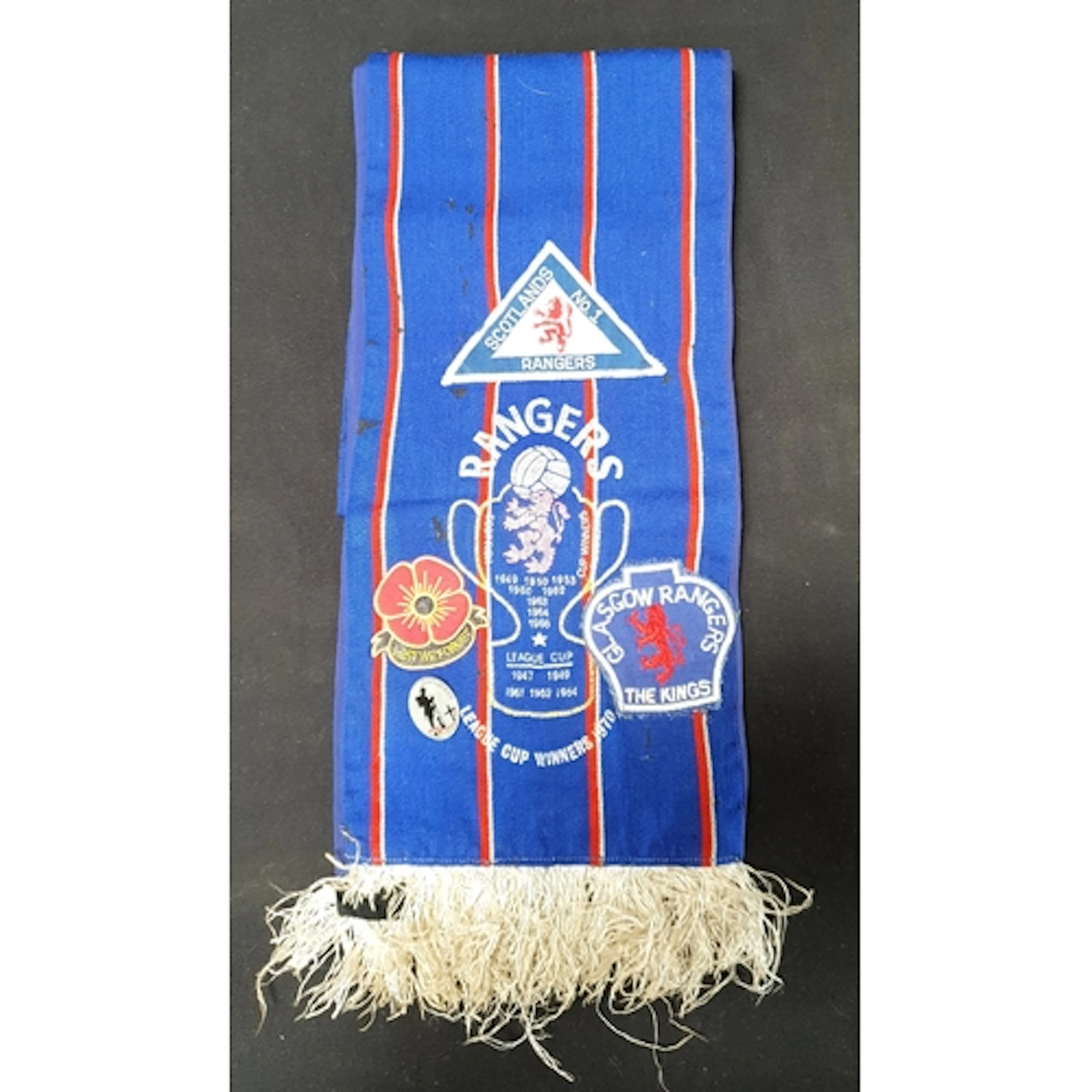 RANGERS FOOTBALL CLUB, CIRCA 1970, SUPPORTER'S SCARF the blu...