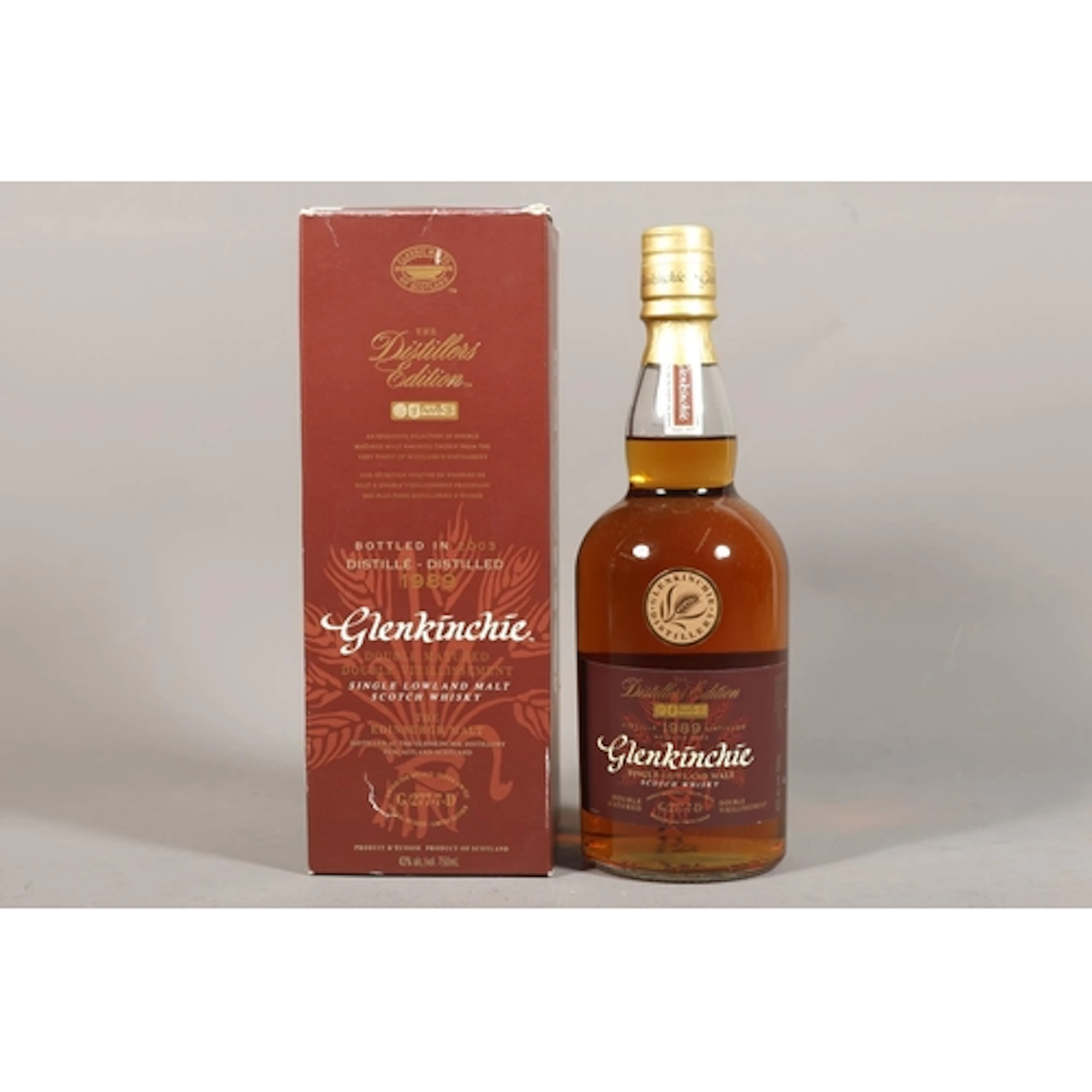 GLENKINCHIE 1989 The Distillers Edition 13 or 14 year old Lo...