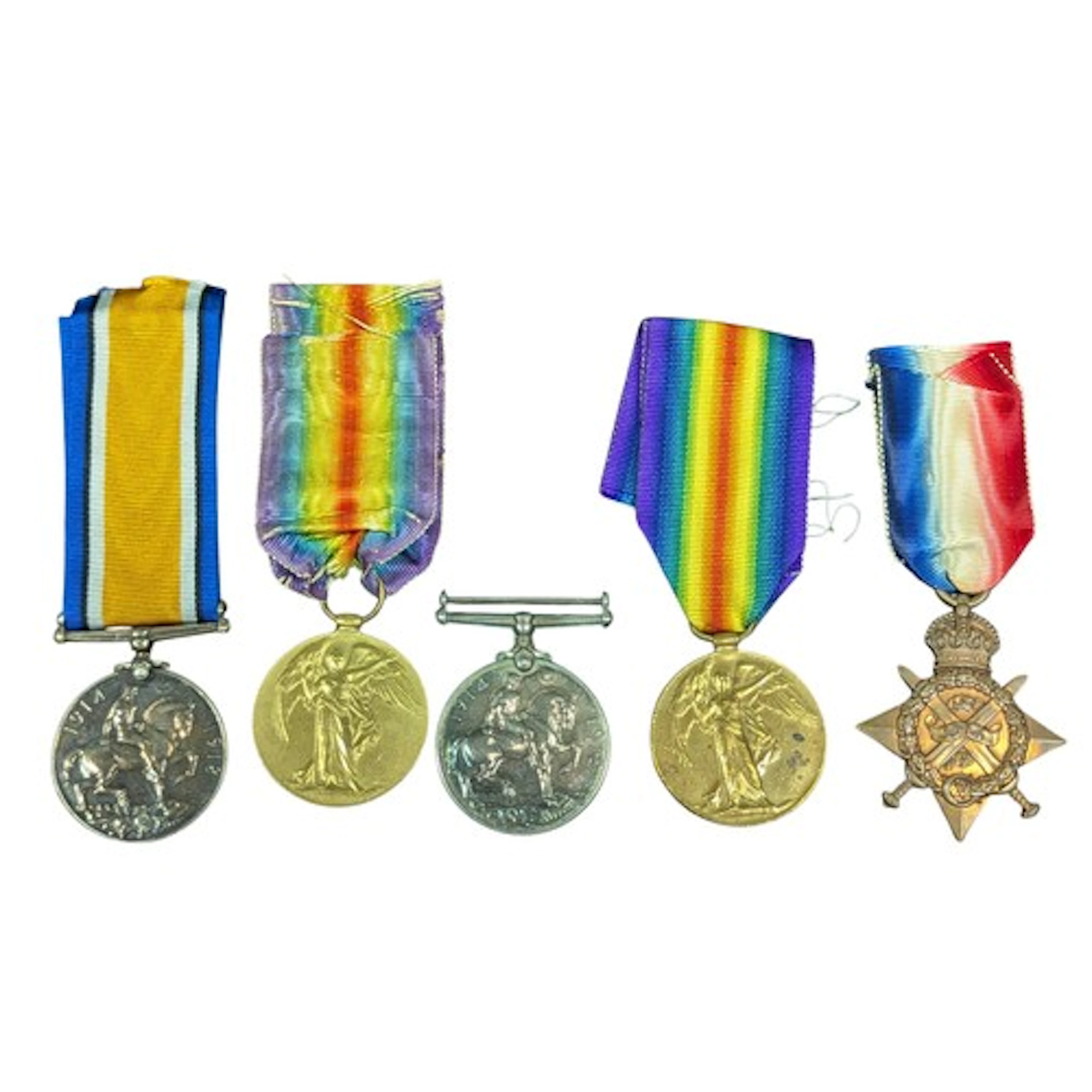 Quantity of WW1 British Medals to include a 1914 Star to Dri...