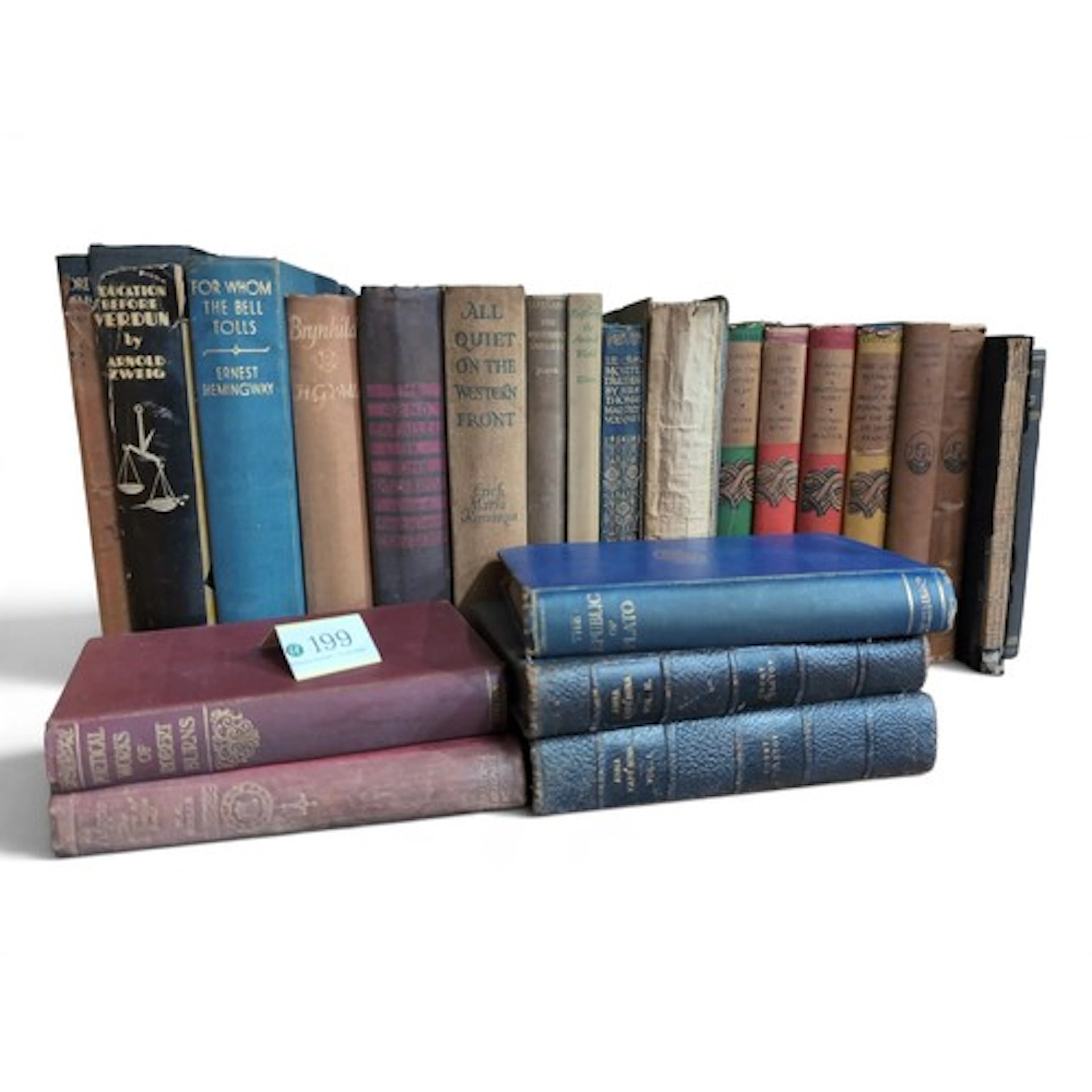 Collection of antiquarian poetry and fiction volumes, inc. s...