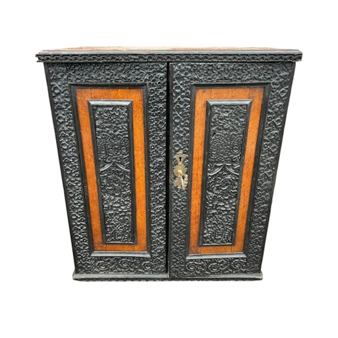 AN ANGLO-INDIAN POLLARD OAK AND BOMBAY BLACK WOOD CAMPAIGN C...