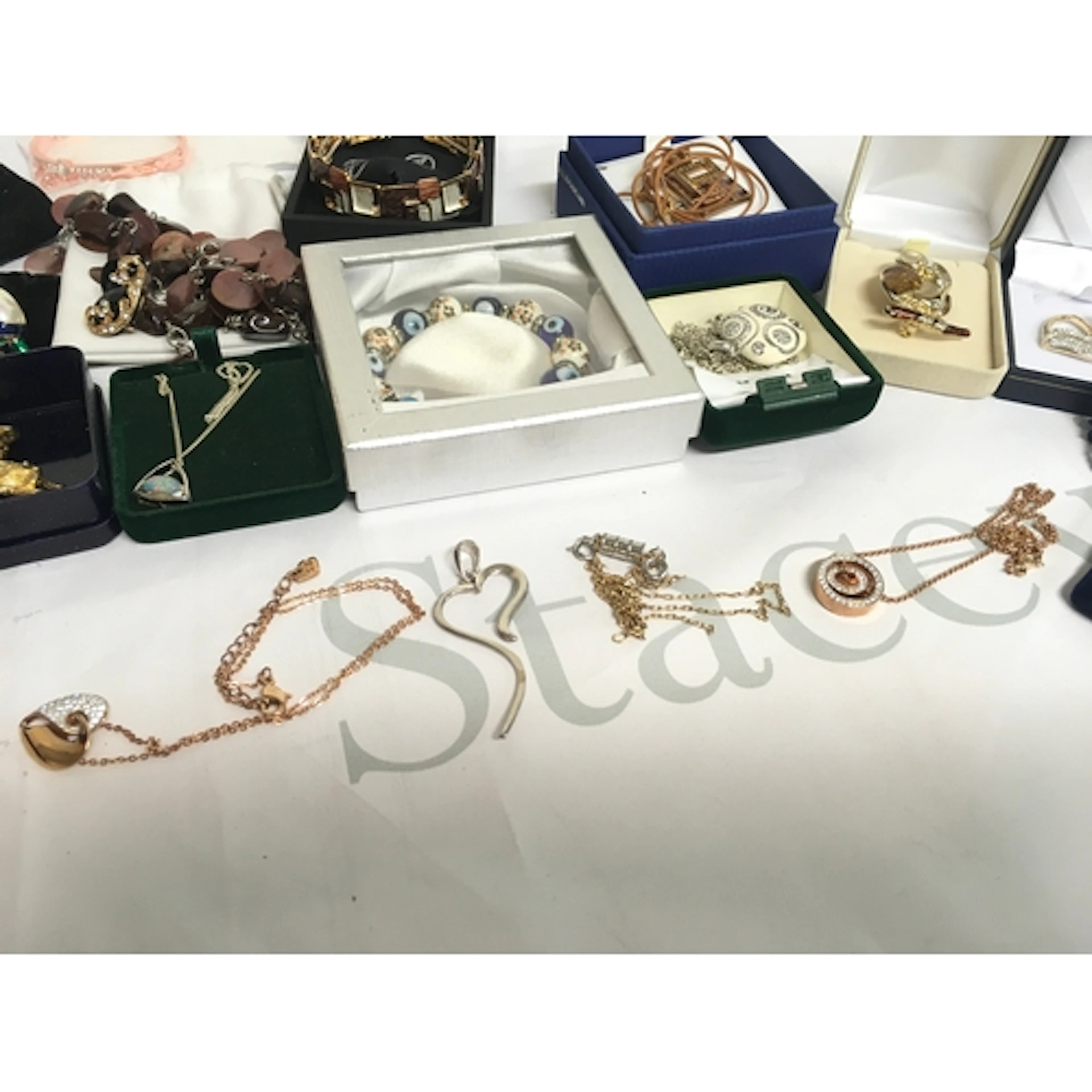 A collection of costume jewellery including Swarovski neckla...