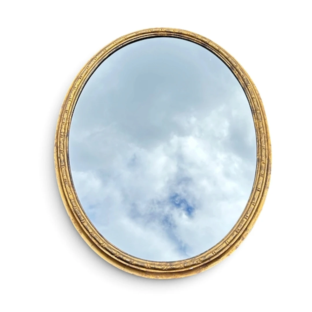 OVAL WALL MIRROR 122 x 96 cm