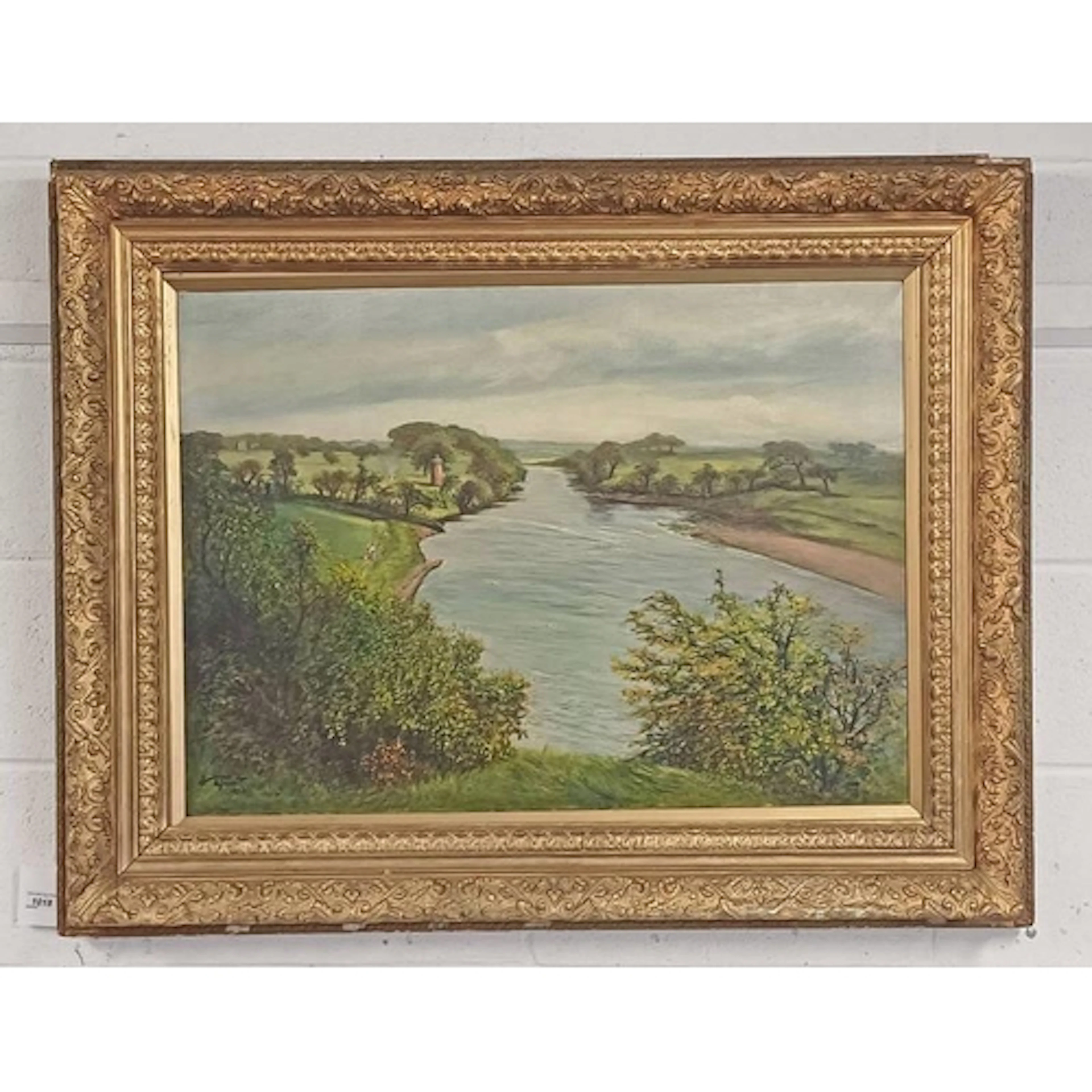 THOMAS GRANT 'THE CLYDE AT KENMORE WOOD-CARMYLIE' SIGNED FRA...