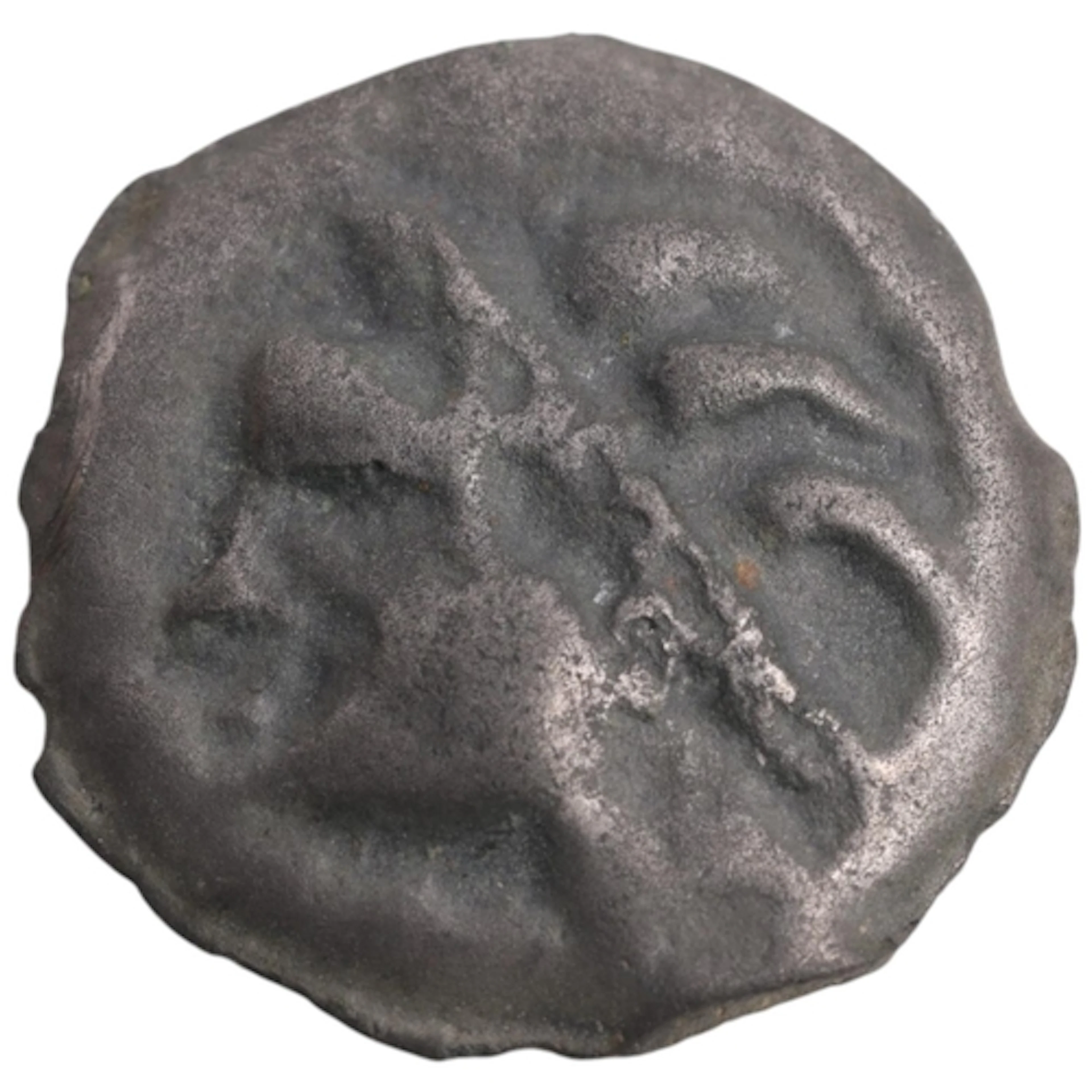 A Celtic iron-age coin, probably 1st century B.C. 4.3g, dia ...