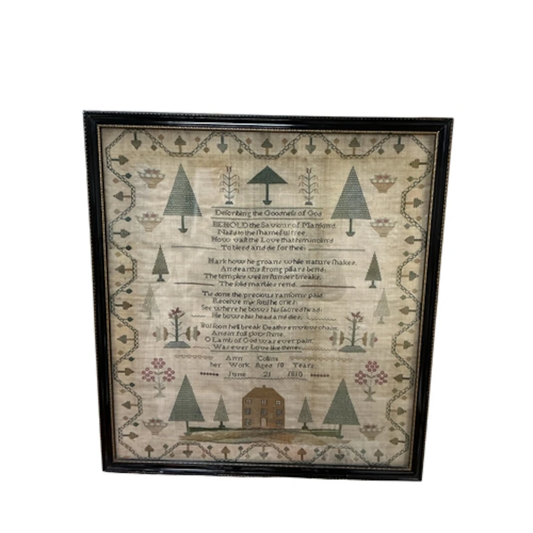 An early George III sampler, by Ann Collins, age 10 years, d...