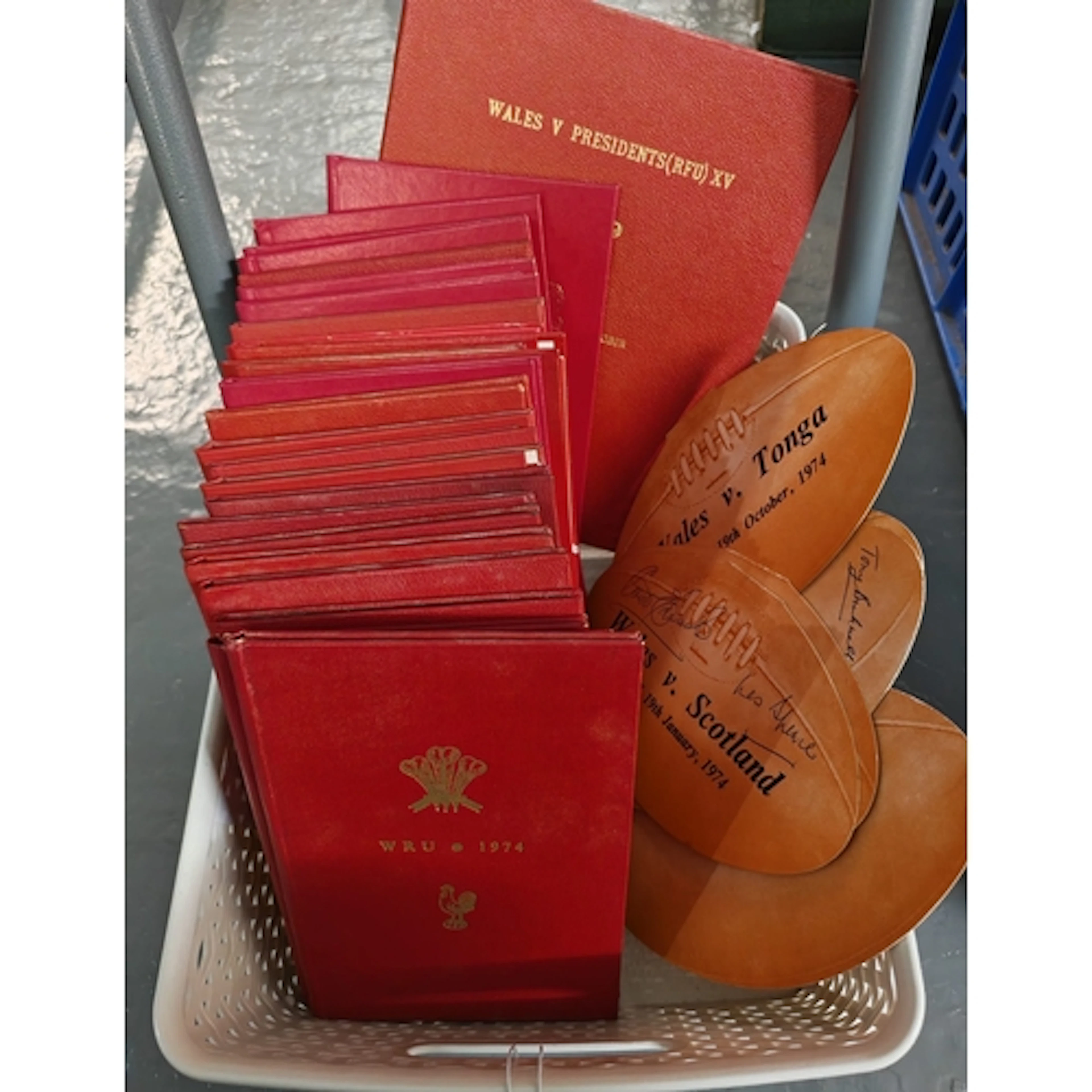 Collection of Wales Rugby International programmes from the ...