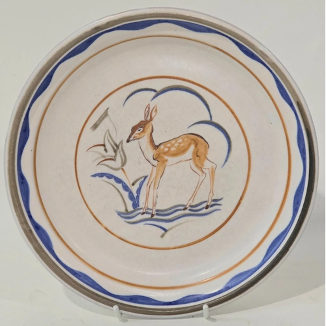 Poole Pottery Carter Stabler Adams NN pattern plate/dish dep...