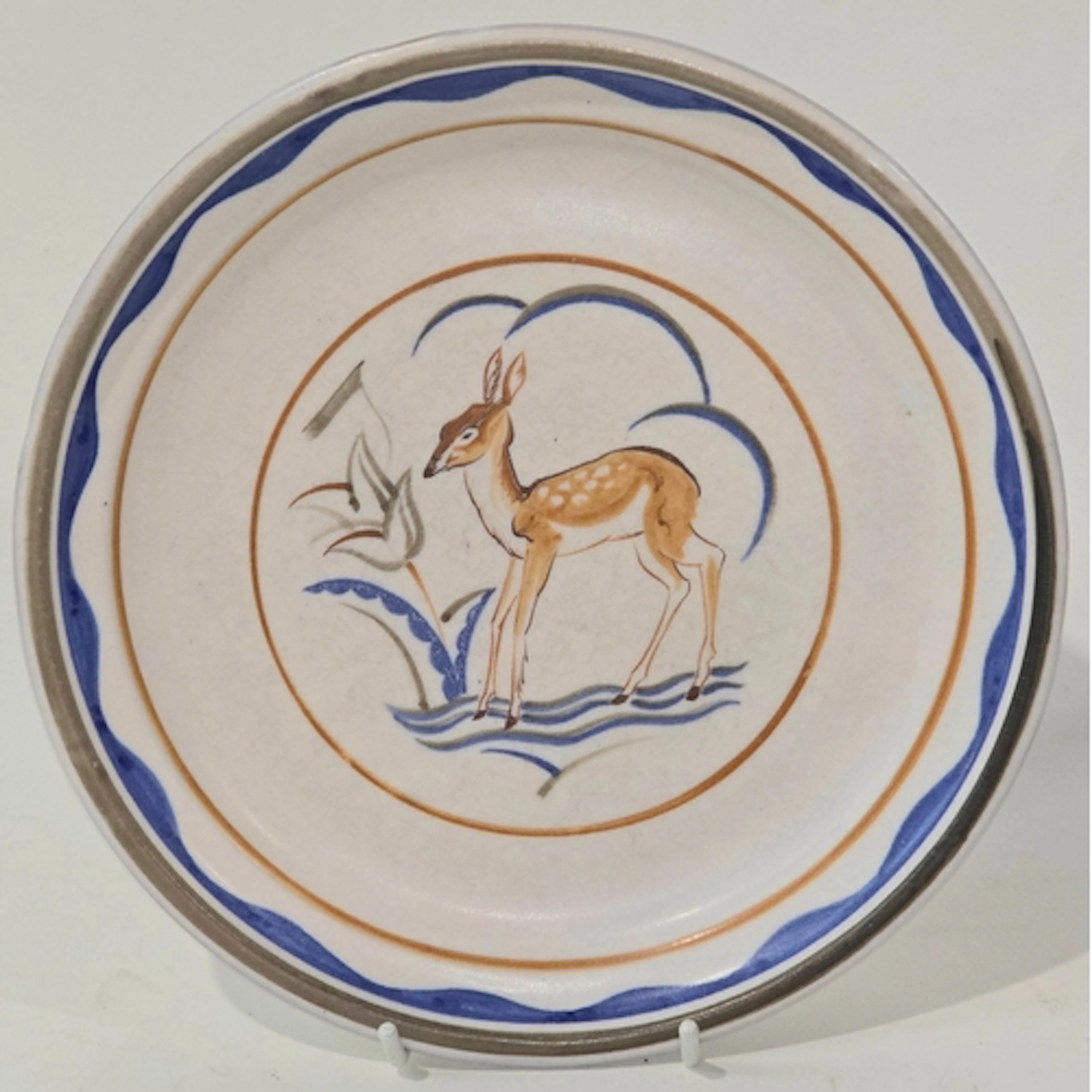 Poole Pottery Carter Stabler Adams NN pattern plate/dish dep...