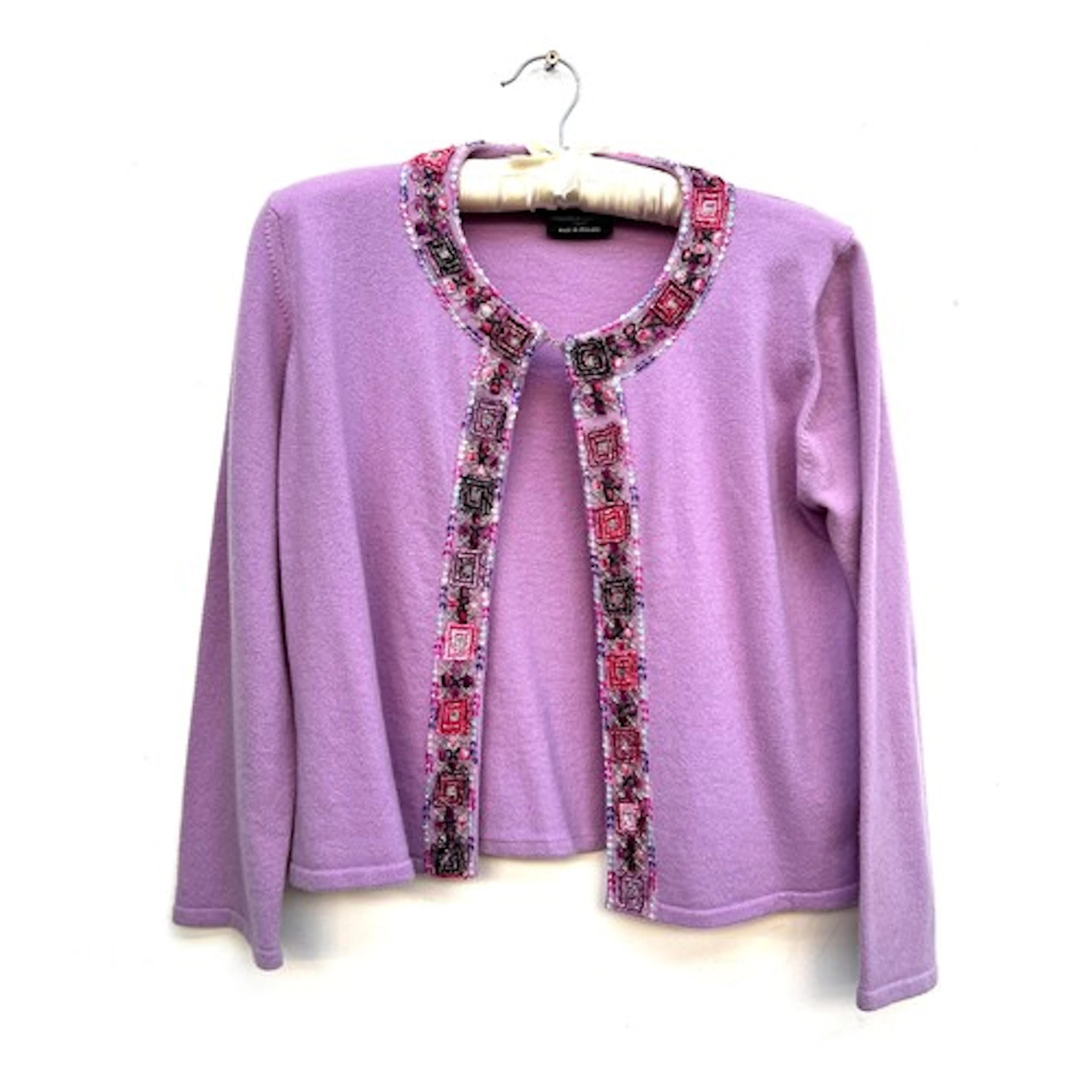 A Helen David English Eccentrics magnolia cashmere cardigan,...