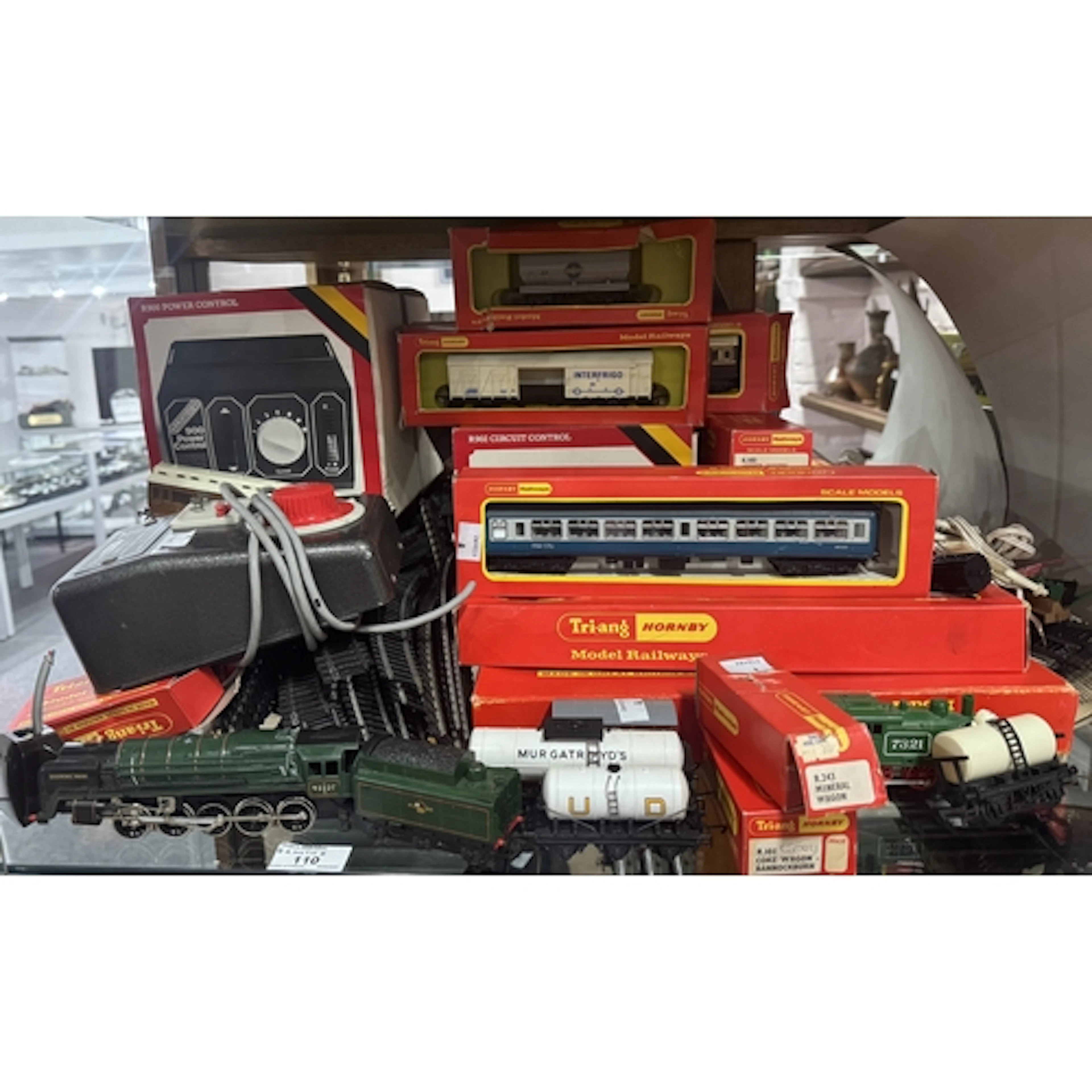 Toys: Hornby Trains, tank loco GWR 8751, boxed; Diesel Shunt...