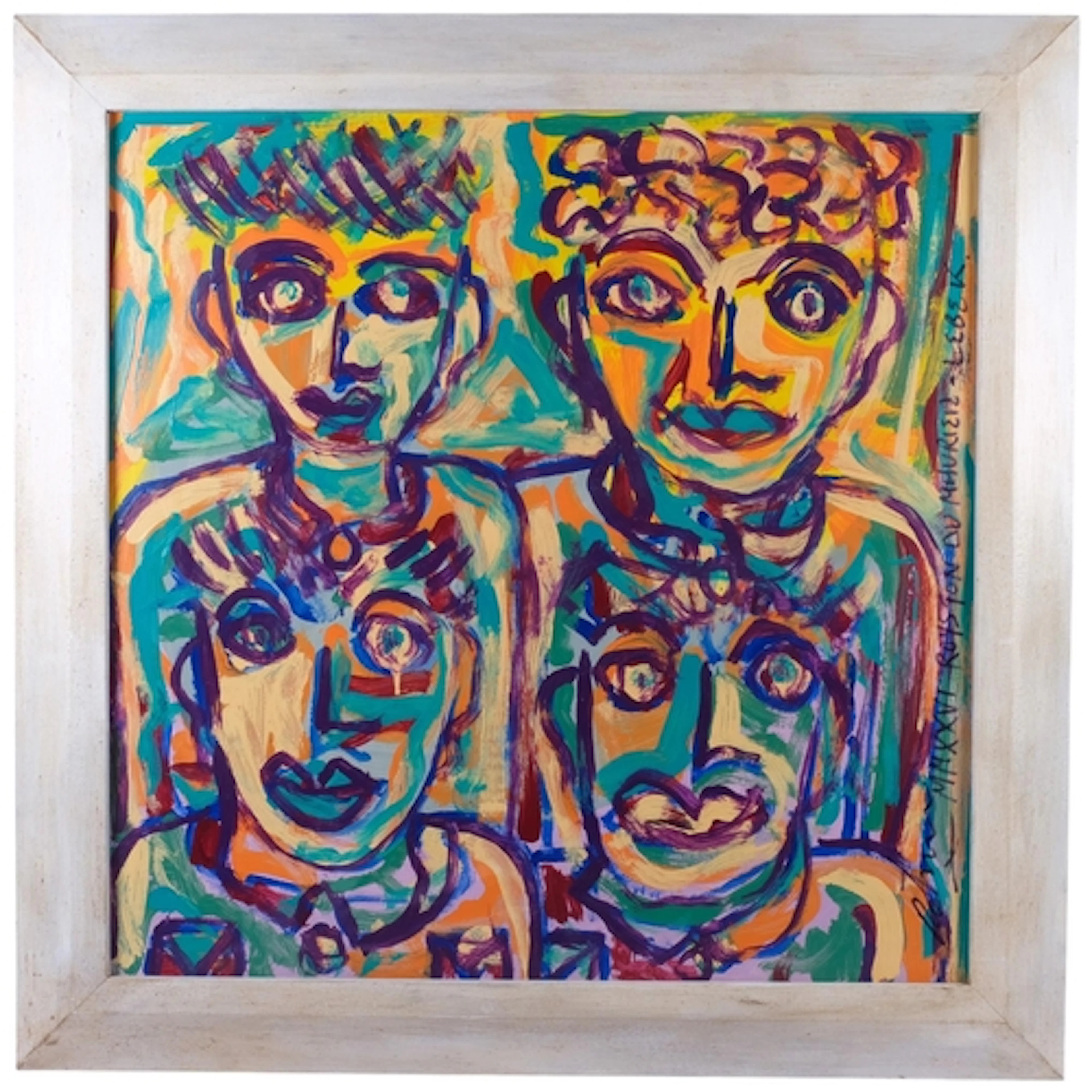 Royston Du Maurier Lebek - A contemporary framed acrylic on ...