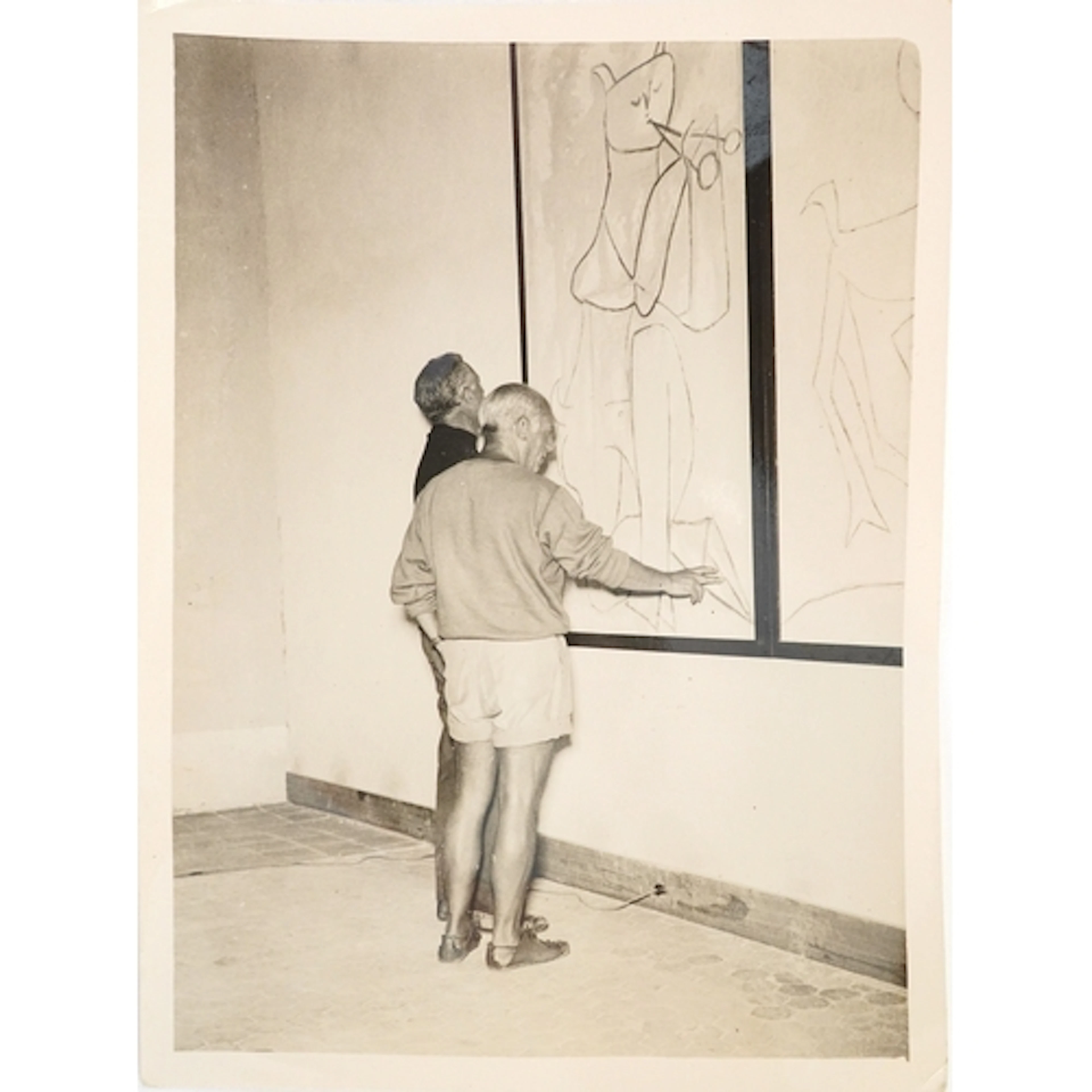 1950's Pablo Picasso silver gelatin photograph titled Life B...