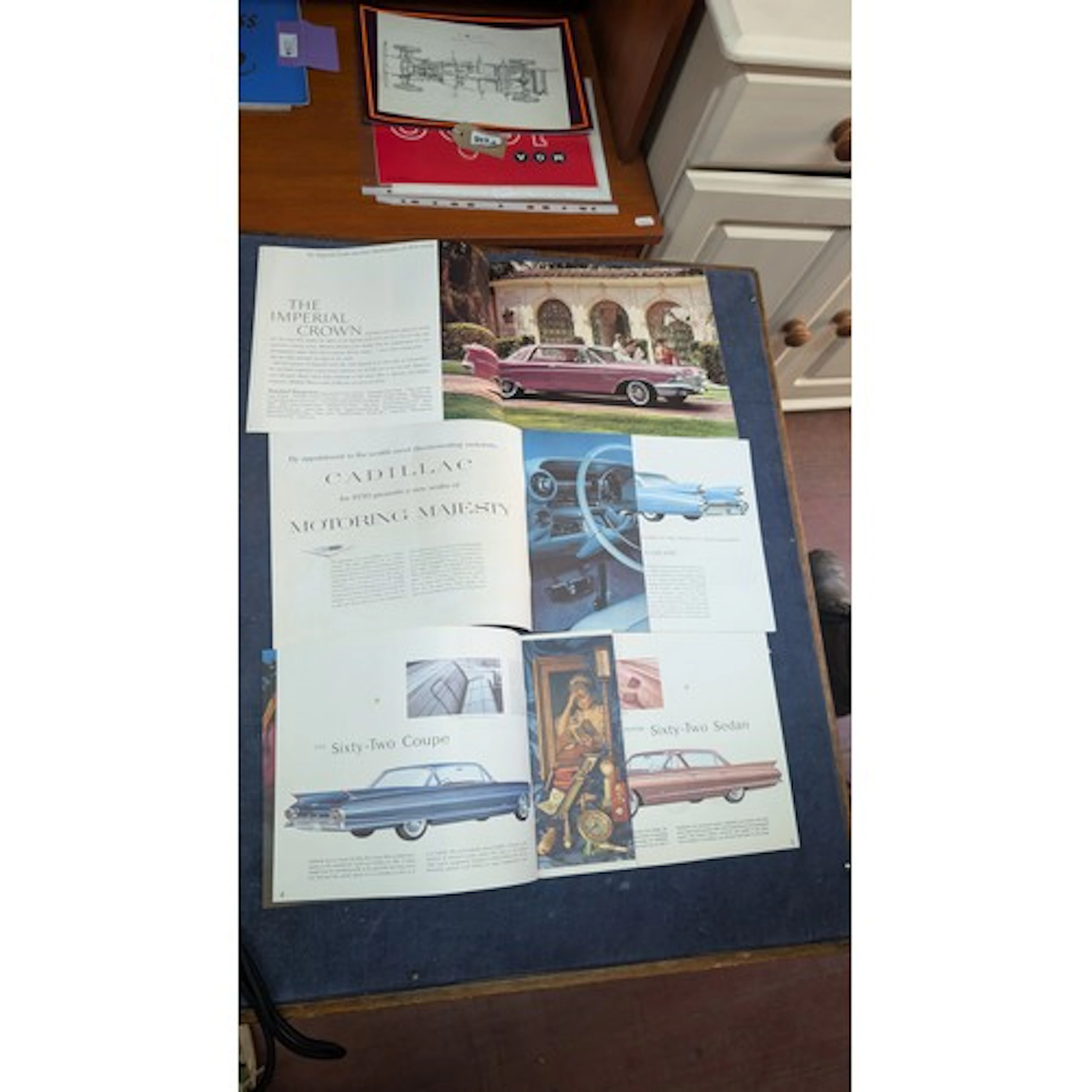 Three mid-century American car sales brochures inc. 1959 and...
