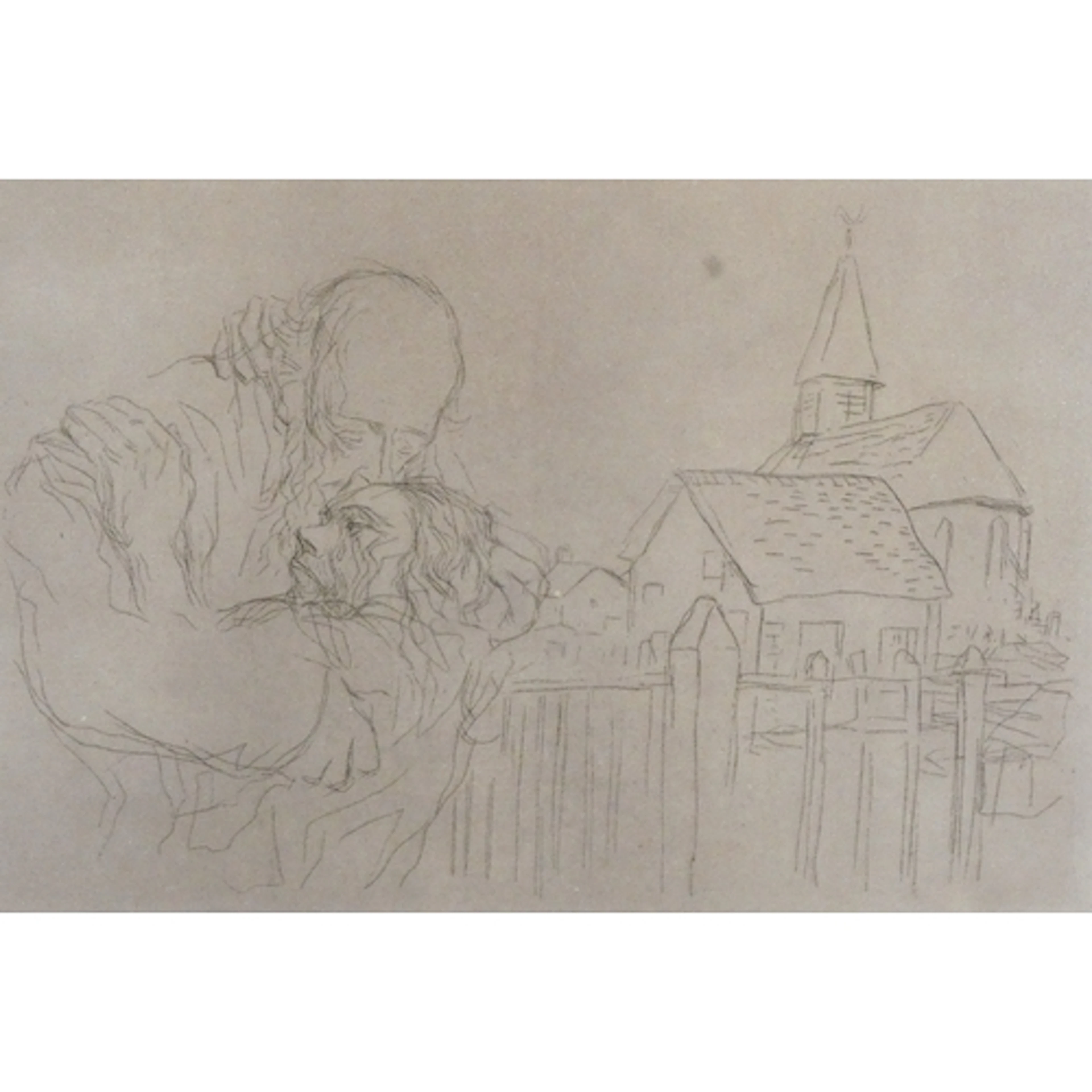 Jean-Louis Forain, French 1852-1931. 'Retour de L'enfant Pro...