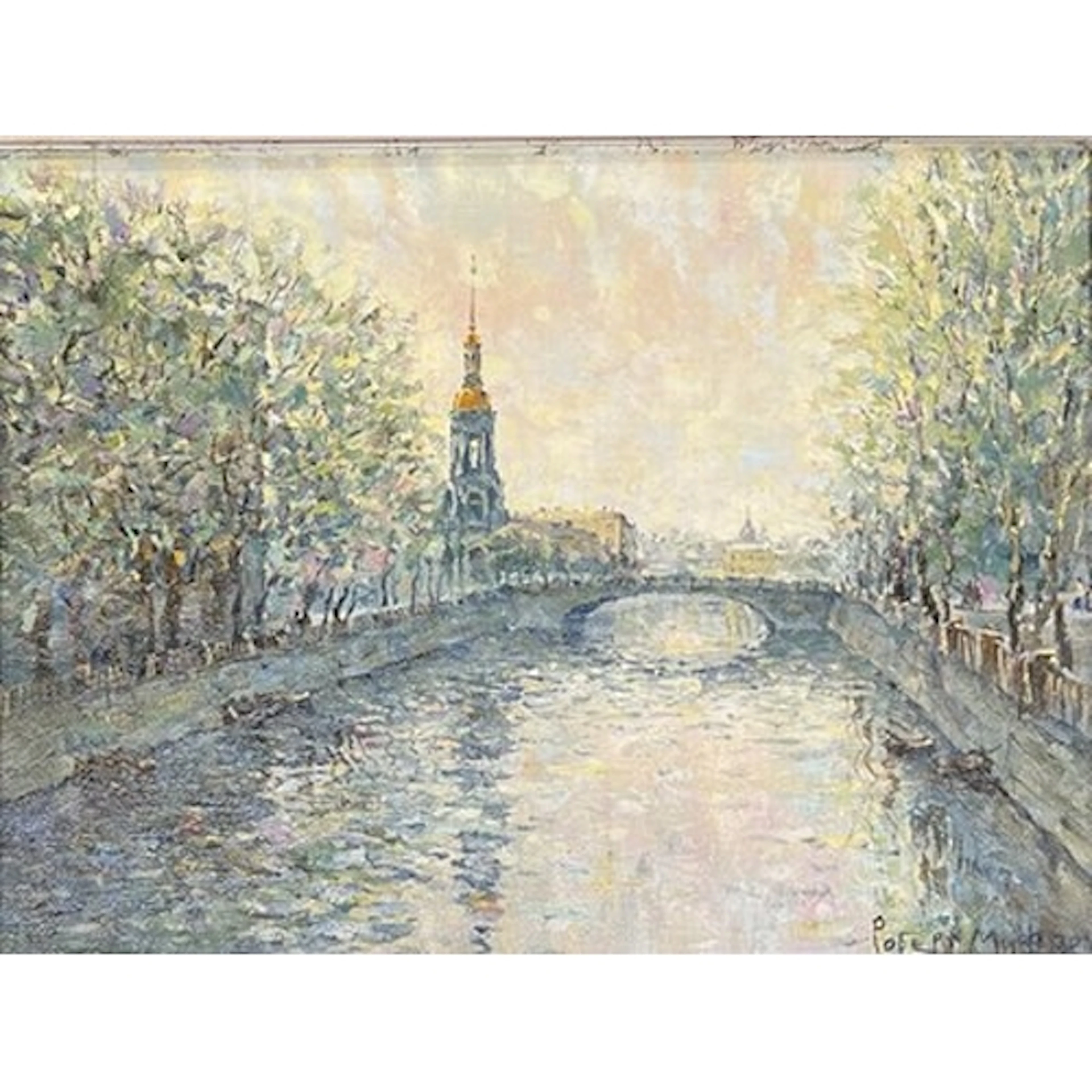 Robert Mif (Russian, Contemporary) Kryukov Canal, St. Nichol...