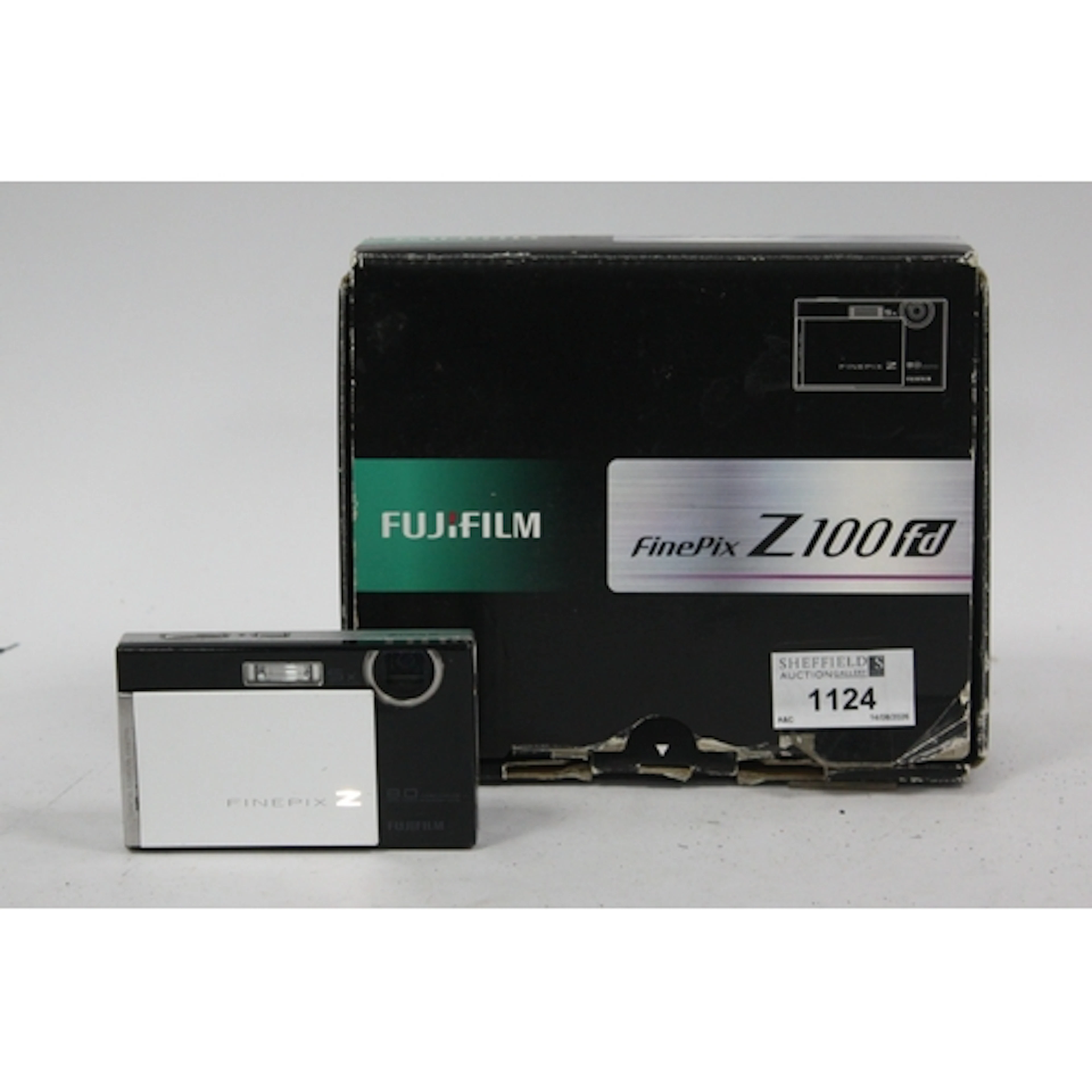 Fujifilm Finepix Z100fd Digital Compact Camera, black and wh...