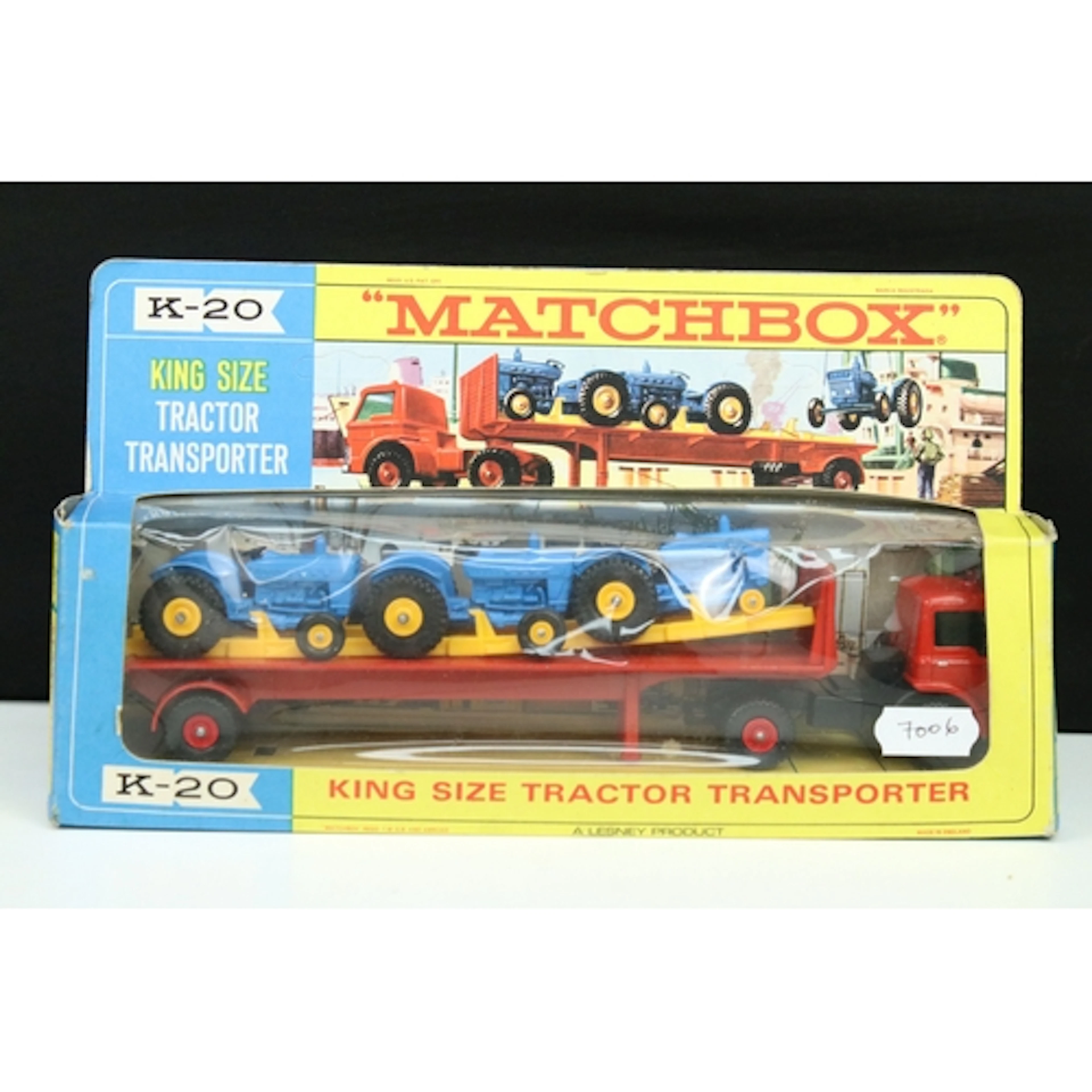 Boxed Matchbox King Size K20 Tractor Transporter diecast mod...