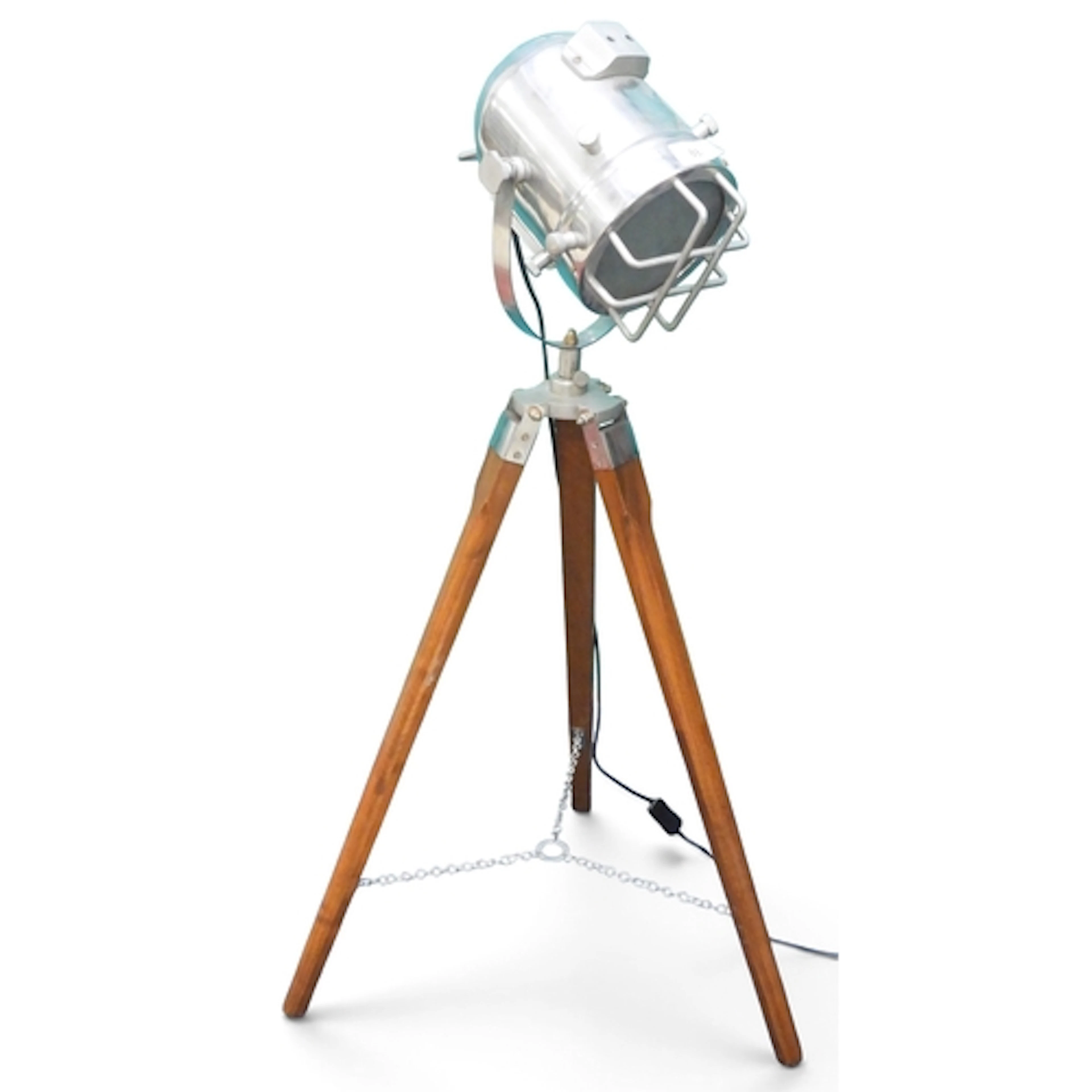 A contemporary Nautical style lamp on tripod base, 96cm high