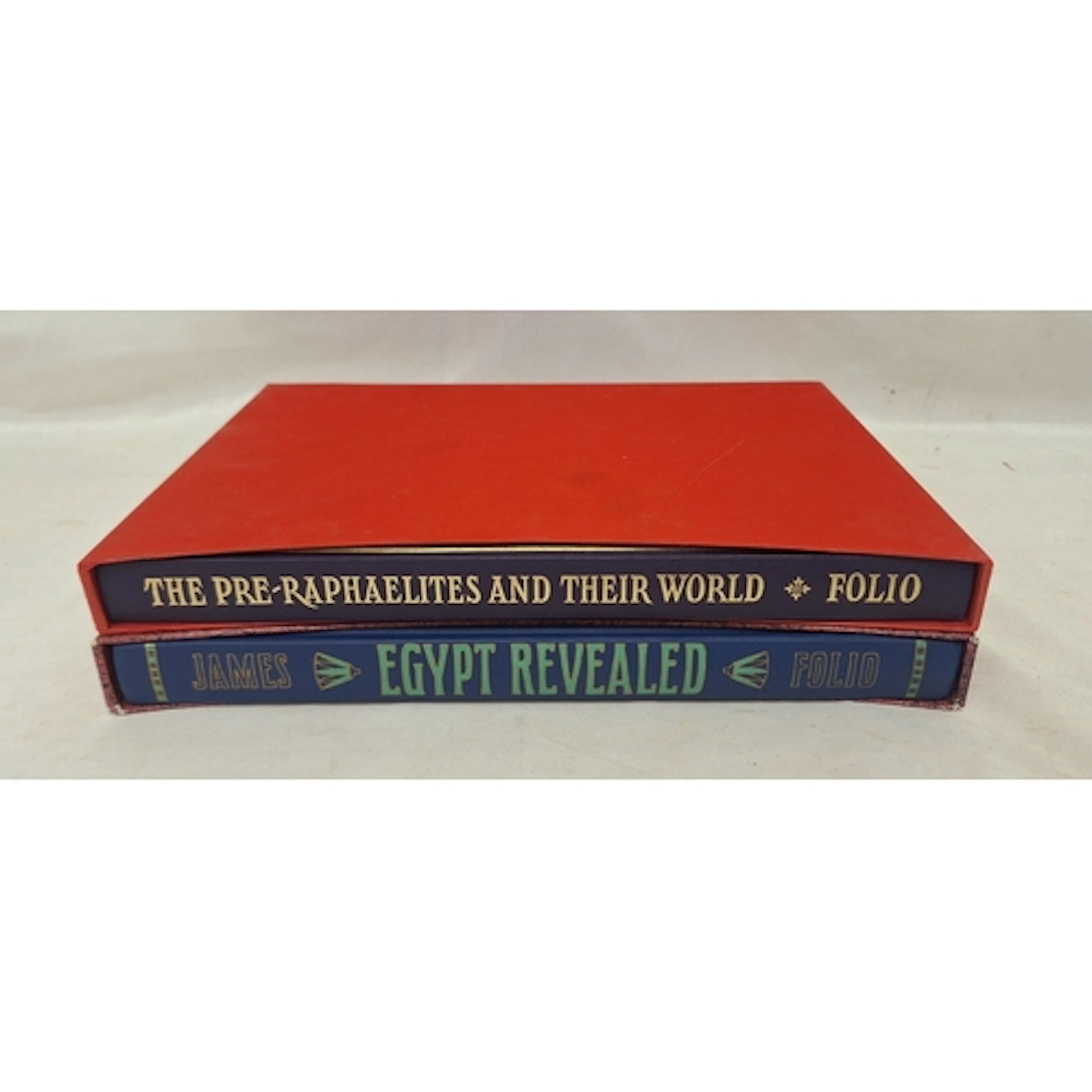 2 Folio Society Cased Books incl. Egypt Revealed & The Pre R...