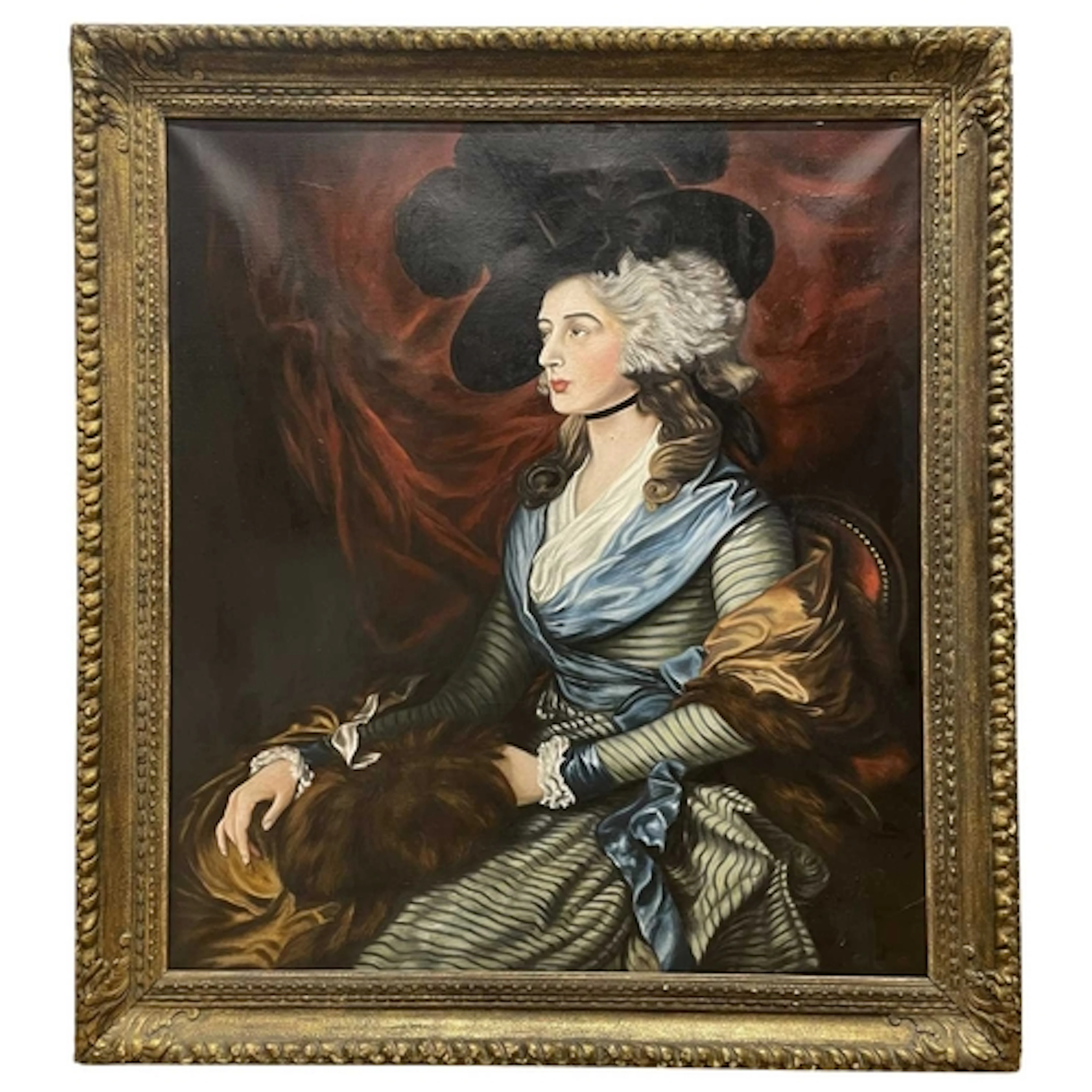 After Thomas Gainsborough (British, 1727-1788) - Portrait of...