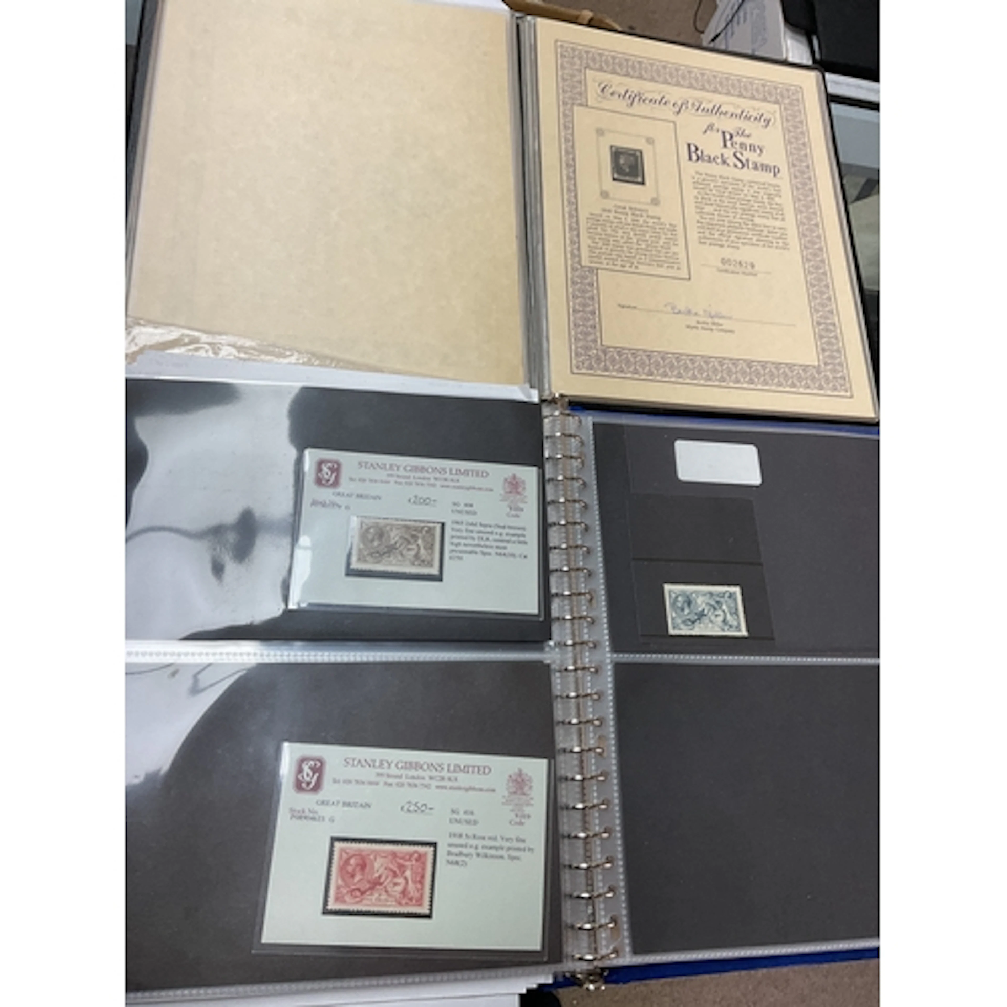 Penny blacks also on envelopes, early penny reds and mint se...