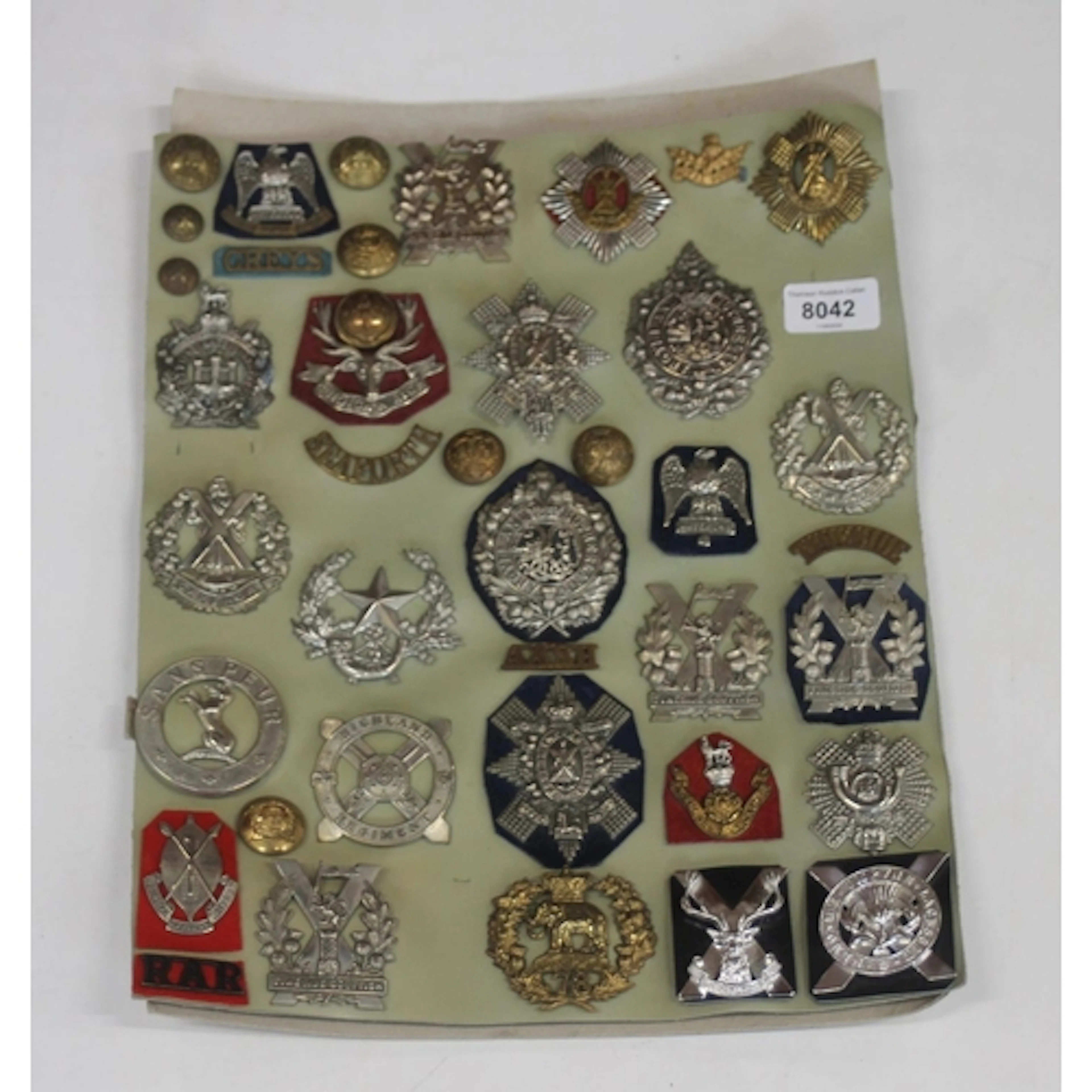 Collection of around 39 mostly Scottish Regiments cap badges...