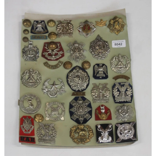 Collection of around 39 mostly Scottish Regiments cap badges...