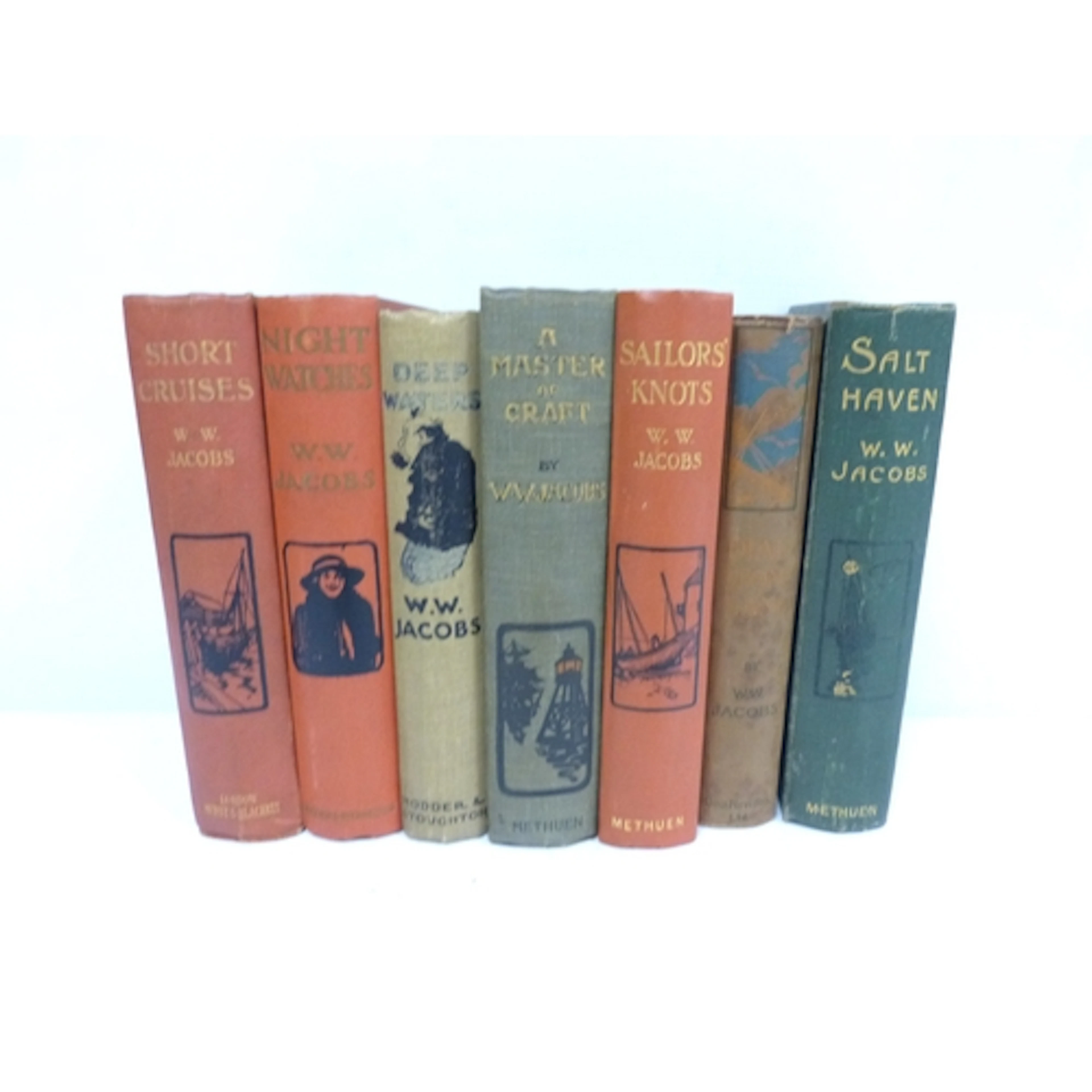 JACOBS W. W. 7 various 1st eds. Illus. in orig. pict. cloth...
