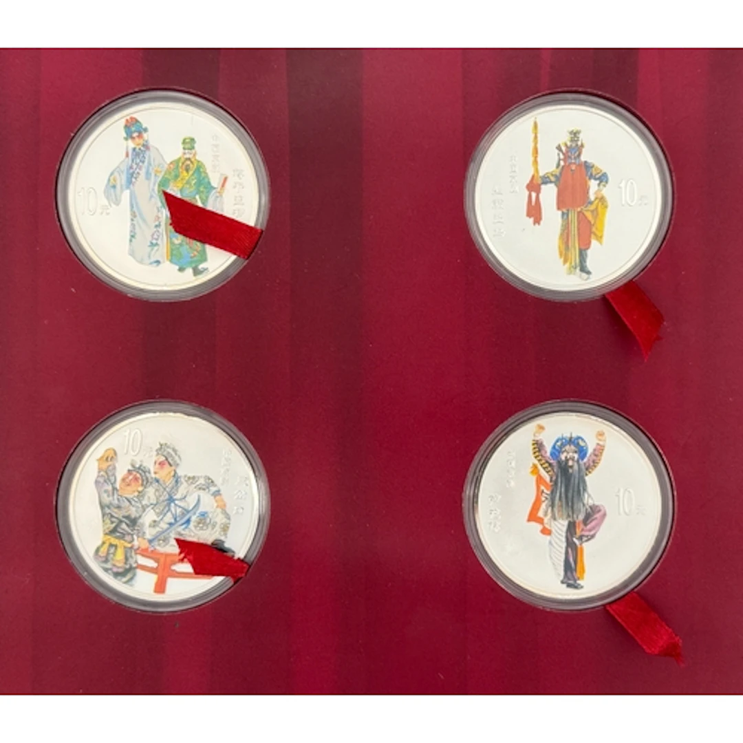 China 2002 Traditional Chinese Opera Fourth Issue four-coin ...