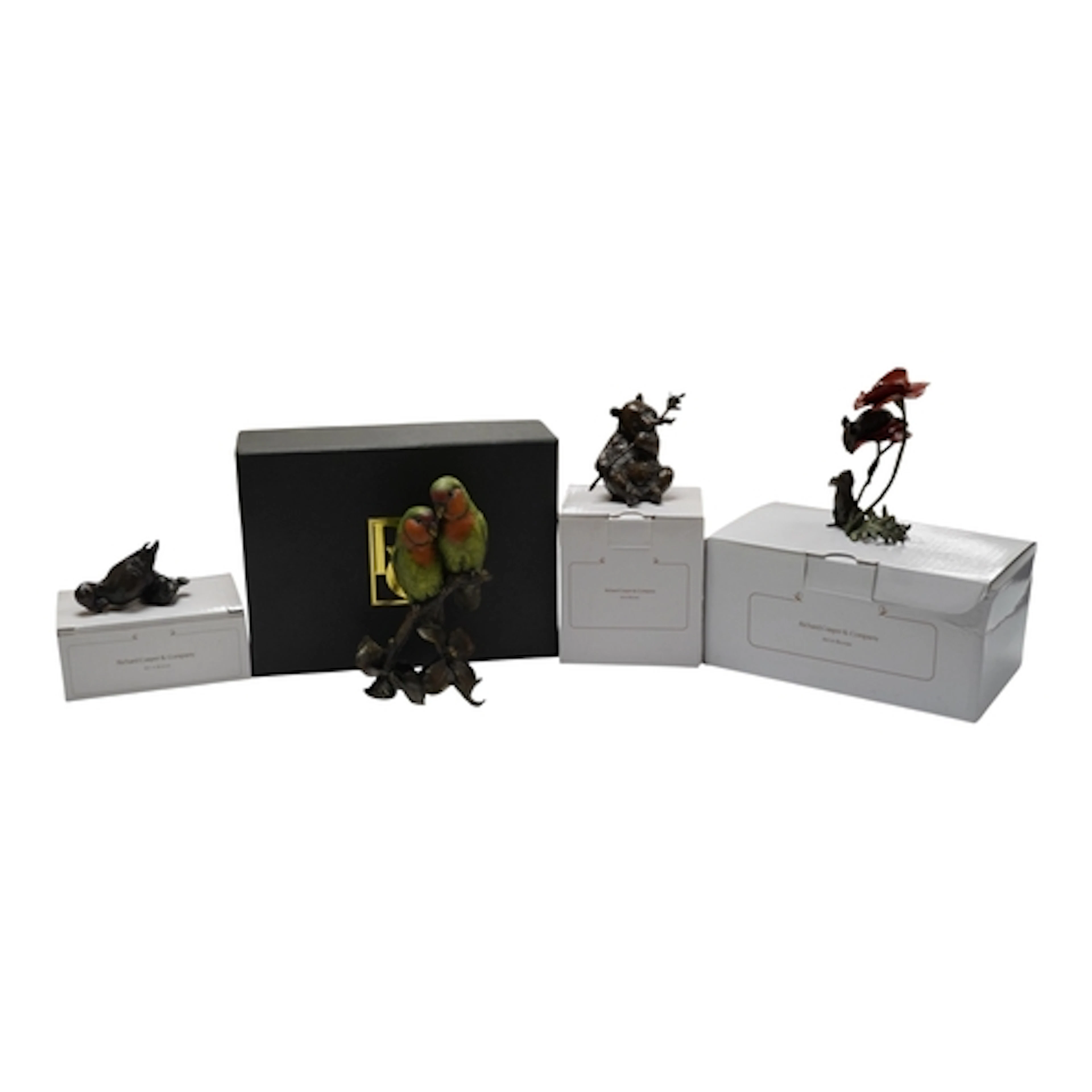 Richard Cooper and Co. bronze editions; three groups by Mich...