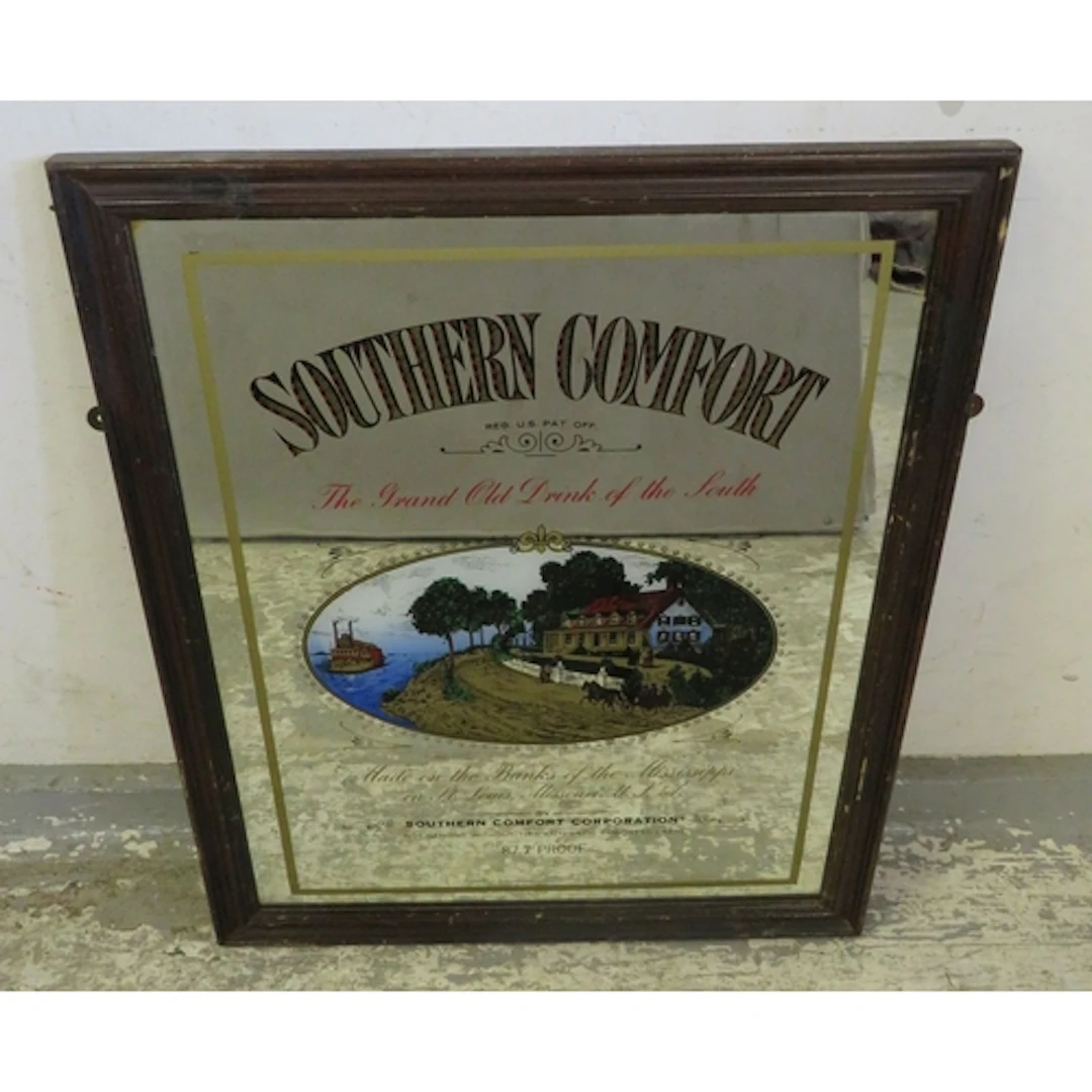 Southern Comfort Advertising Wall Mirror approx. 59cm H x 48...