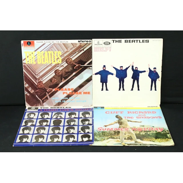 Vinyl - 4 LPs to include The Beatles x 3 (Please Please Me y...
